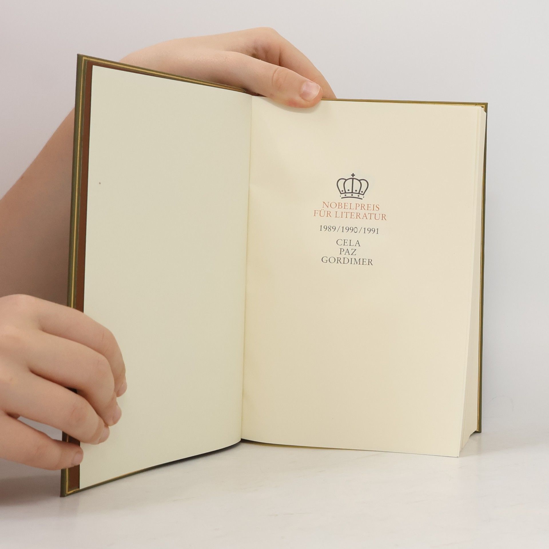 Collectif d'auteurs Nobelpreis für literatur 1989-1991: Cela, Paz, Gordimer