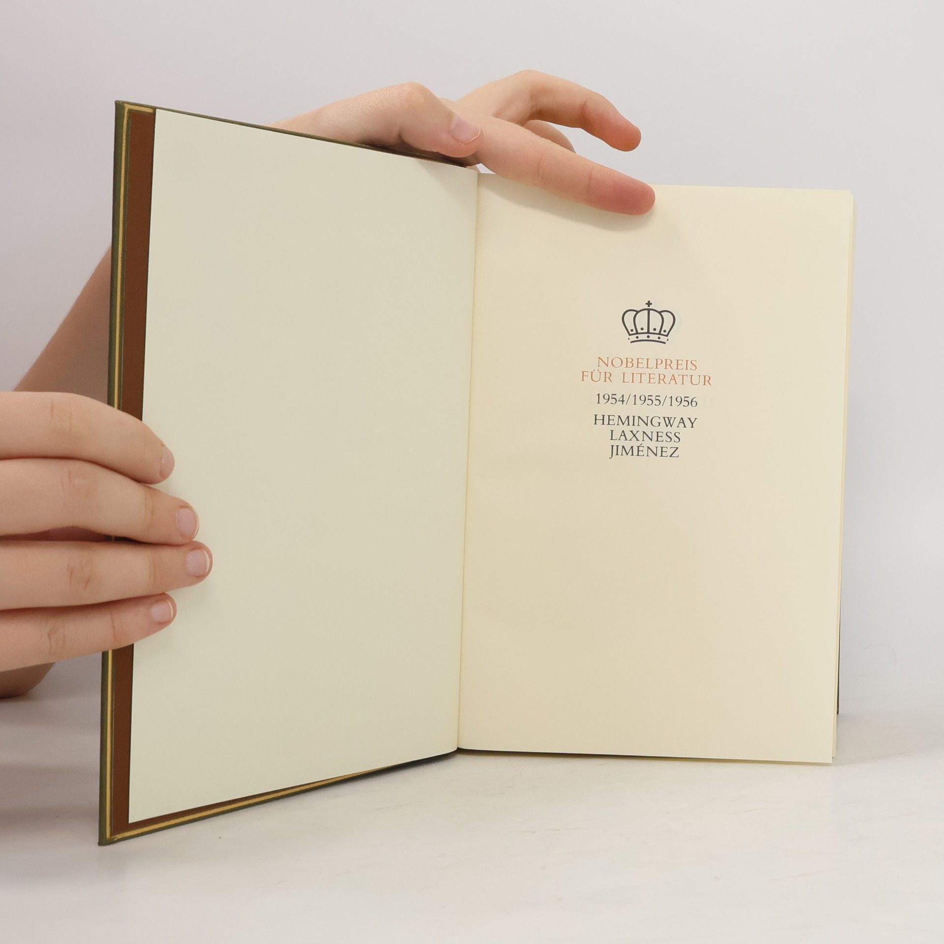 Ernest Hemingway Nobelpreis für Literatur 1954-1956. Hemingway, Laxness, Jiménez
