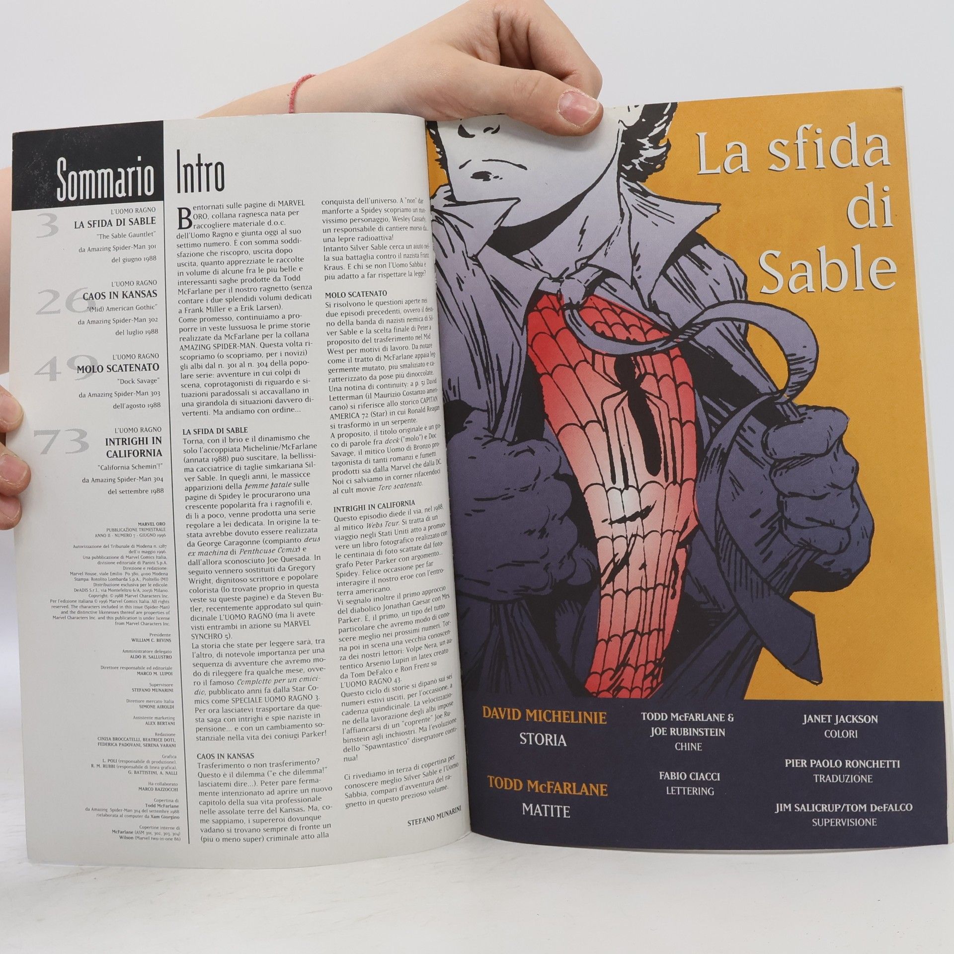 David Michelinie L'uomo ragno la sfida di sable