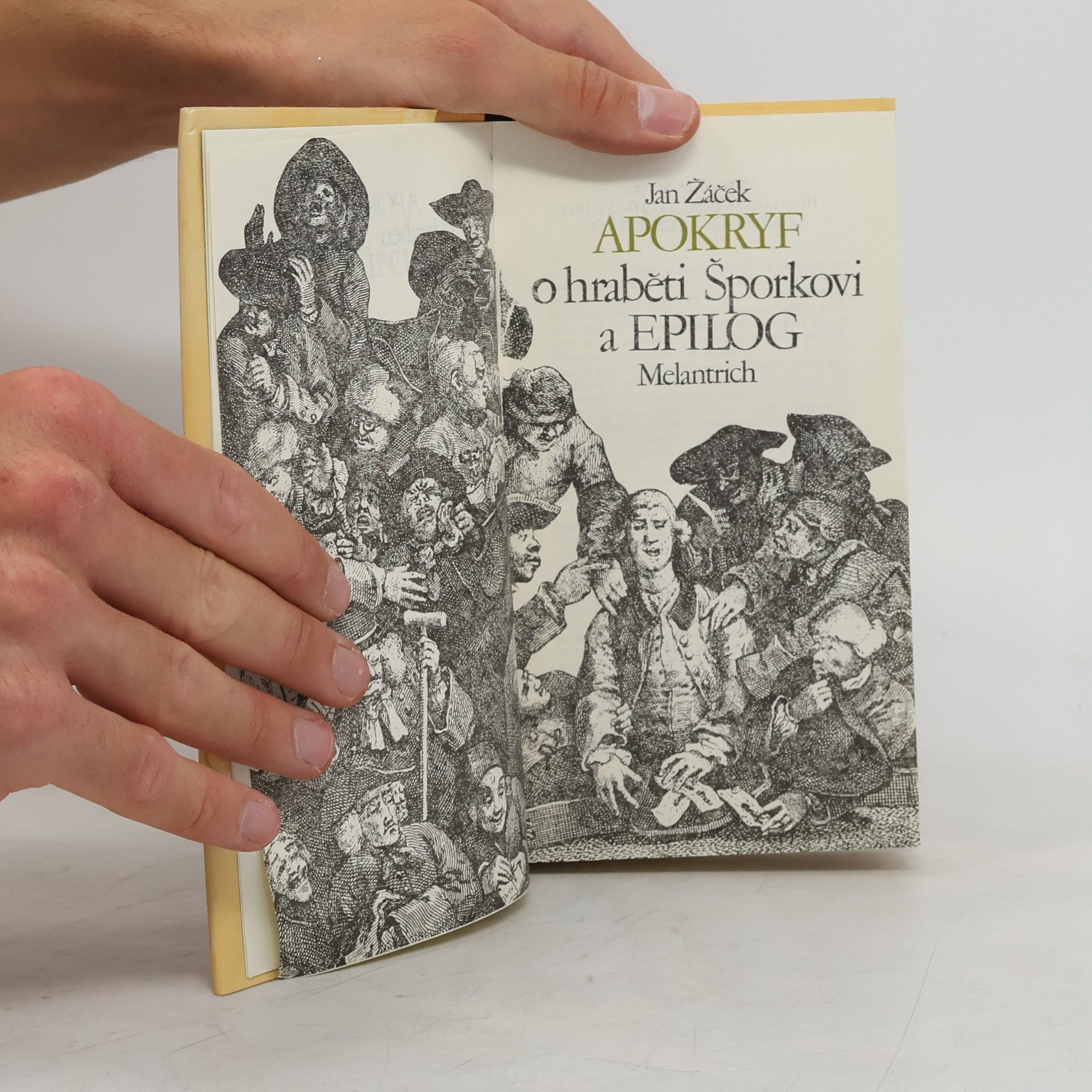 Jan Žáček Apokryf o hraběti Šporkovi a Epilog