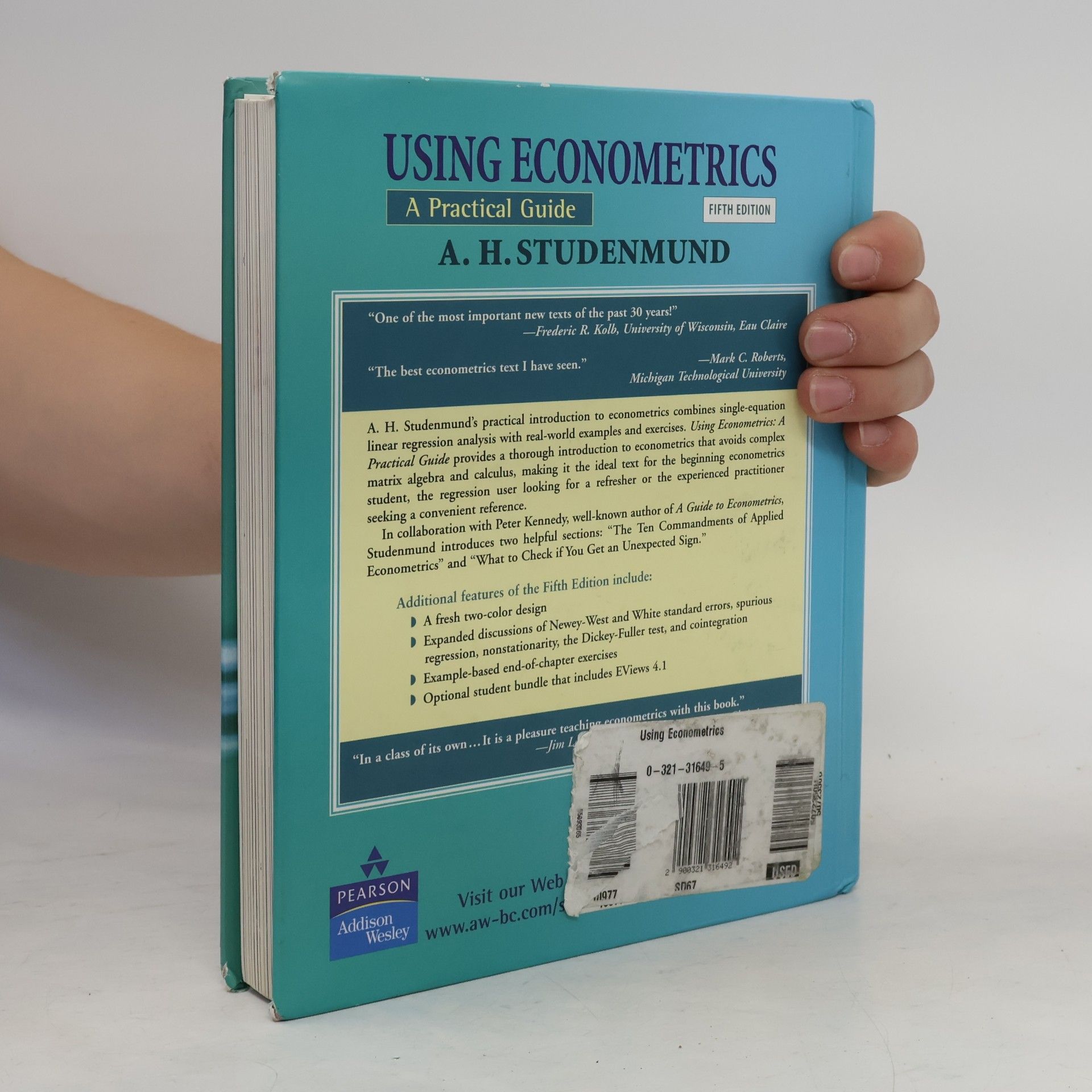 A. H. Studenmund Addison-Wesley Series in Economics - 5: Using Econometrics