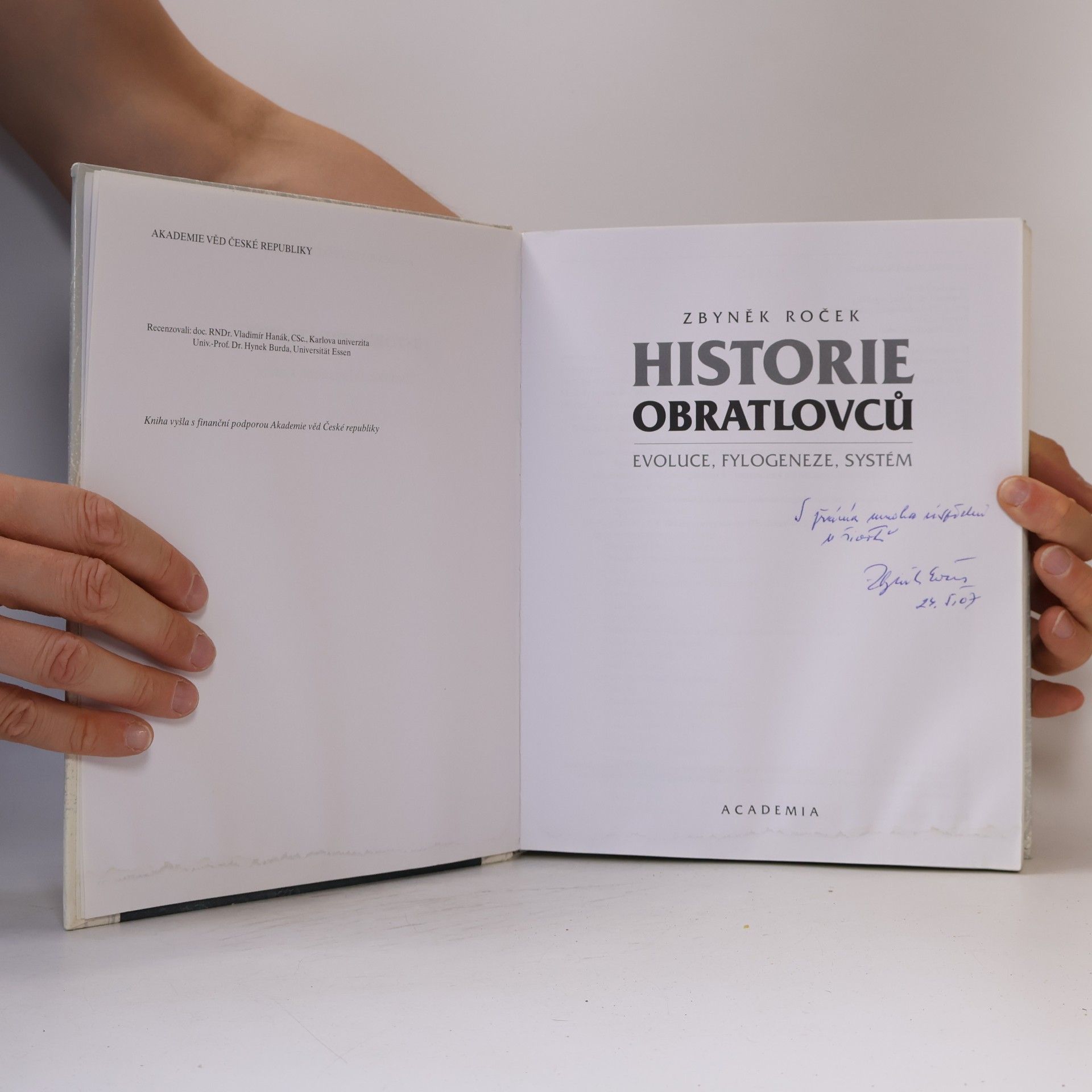 Zbyněk Roček Historie obratlovců. Evoluce, fylogeneze, systém