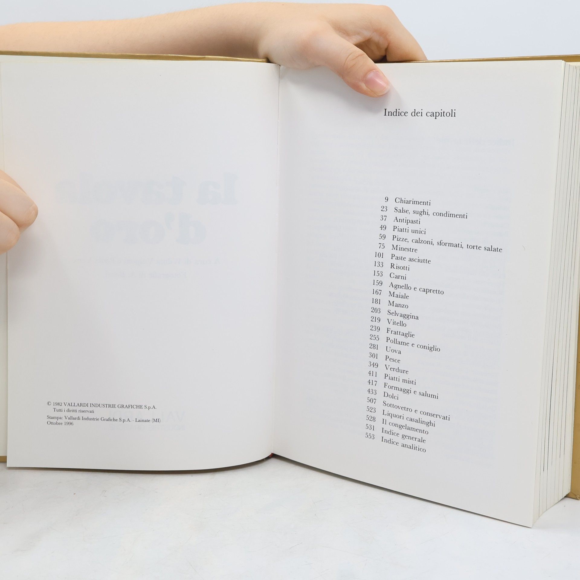 Collectif d'auteurs La tavola d’oro