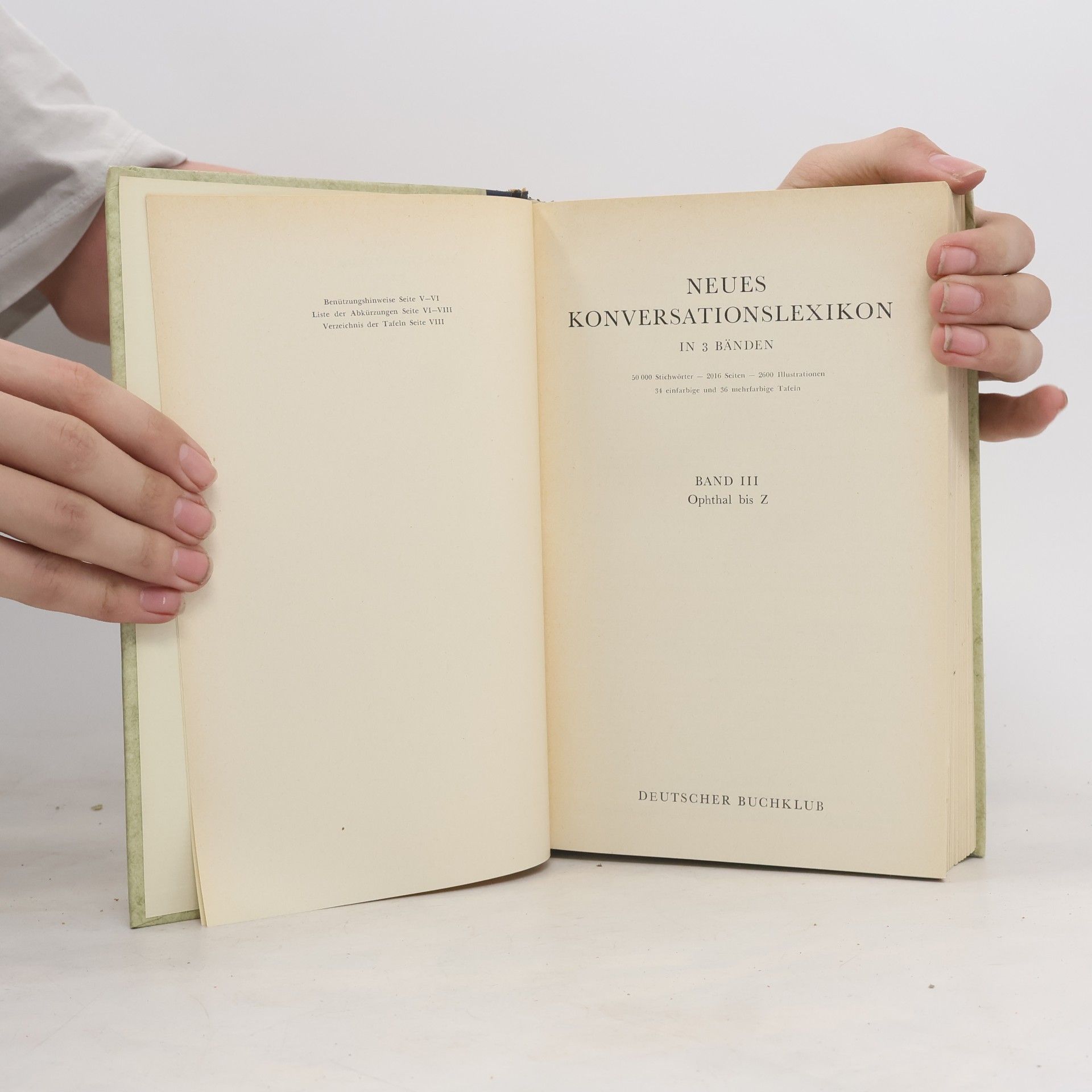 Autorenkollektiv Neues Konversationslexikon III. Ophthal bis Z