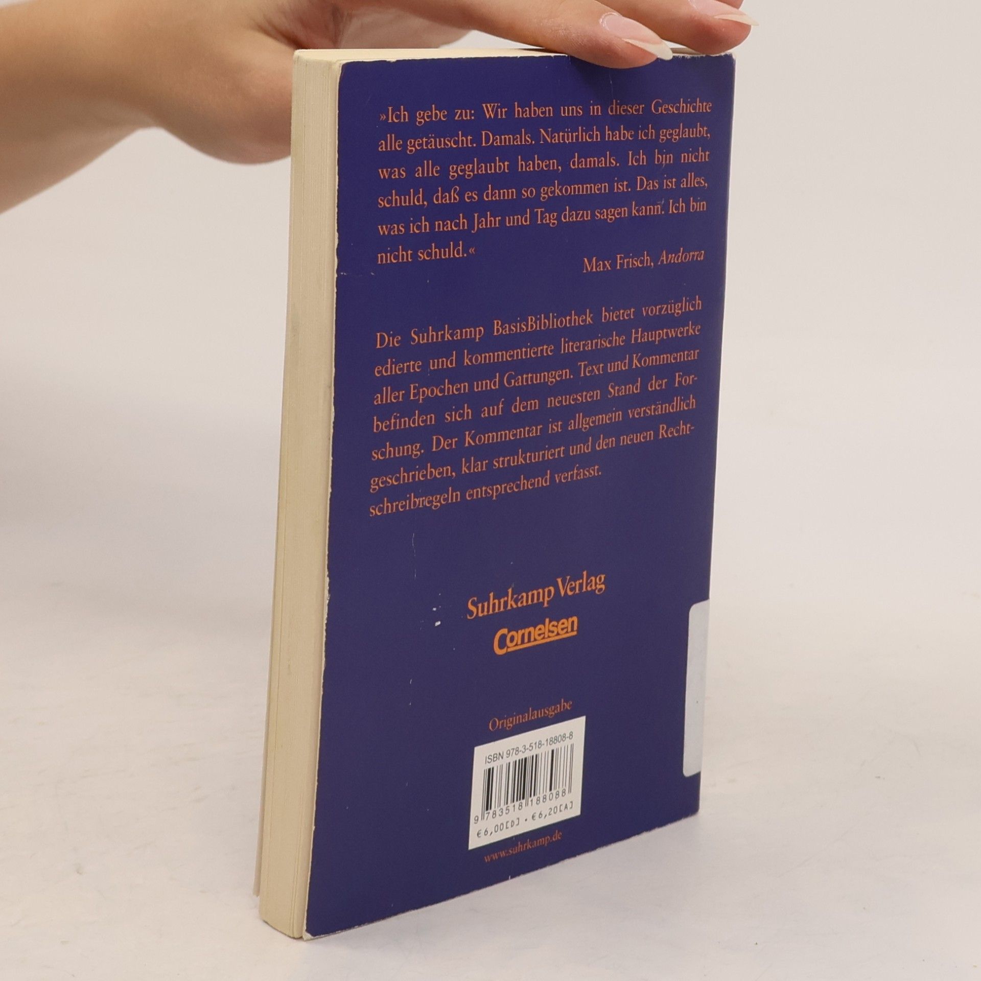 Max Frisch Andorra. Stück in zwölf Bilder