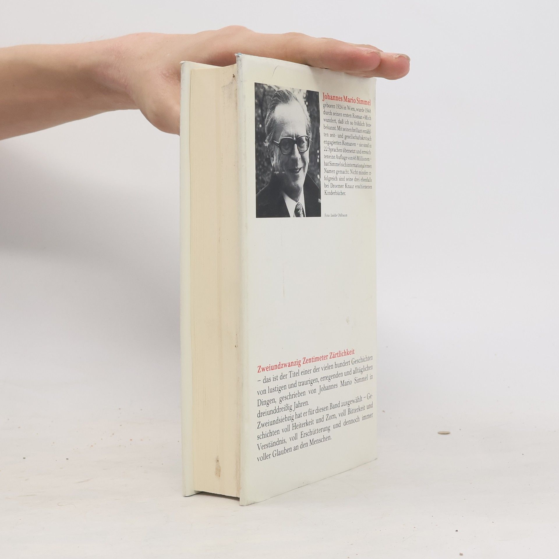 Johannes Mario Simmel Zweiundzwanzig Zentimeter Zärtlichkeit