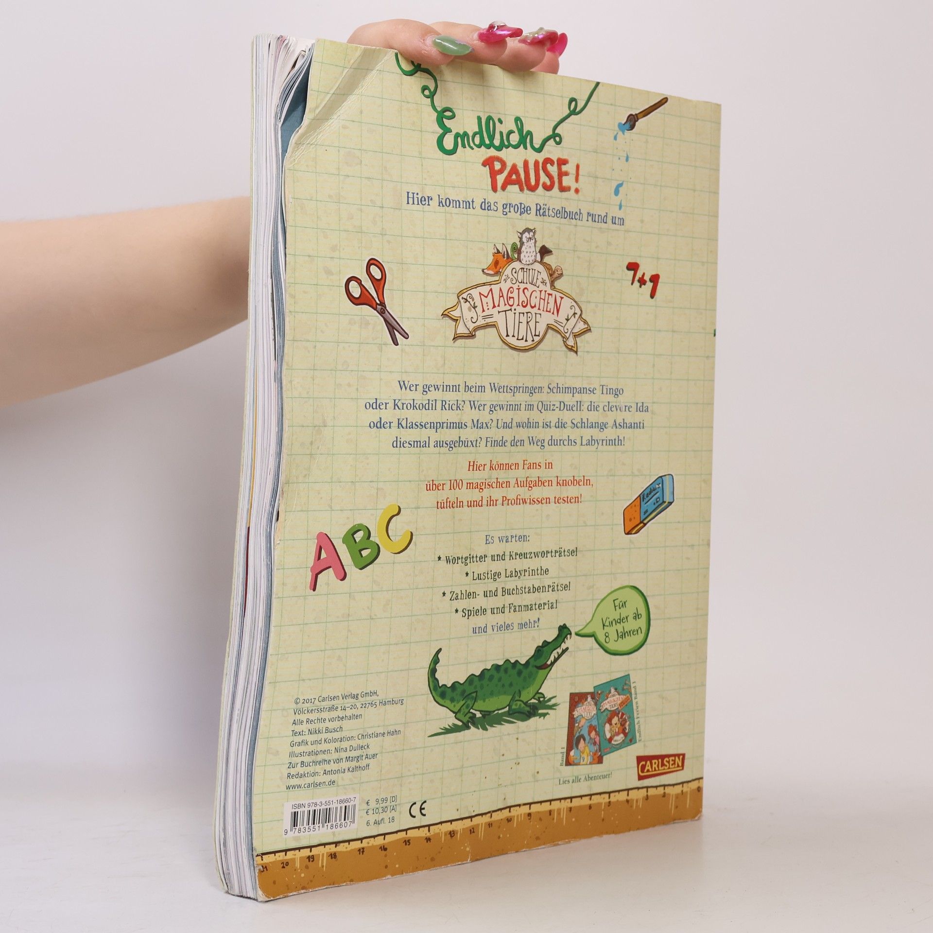 Margit Auer Die Schule der magischen Tiere. Endlich Pause! Das große Rätselbuch