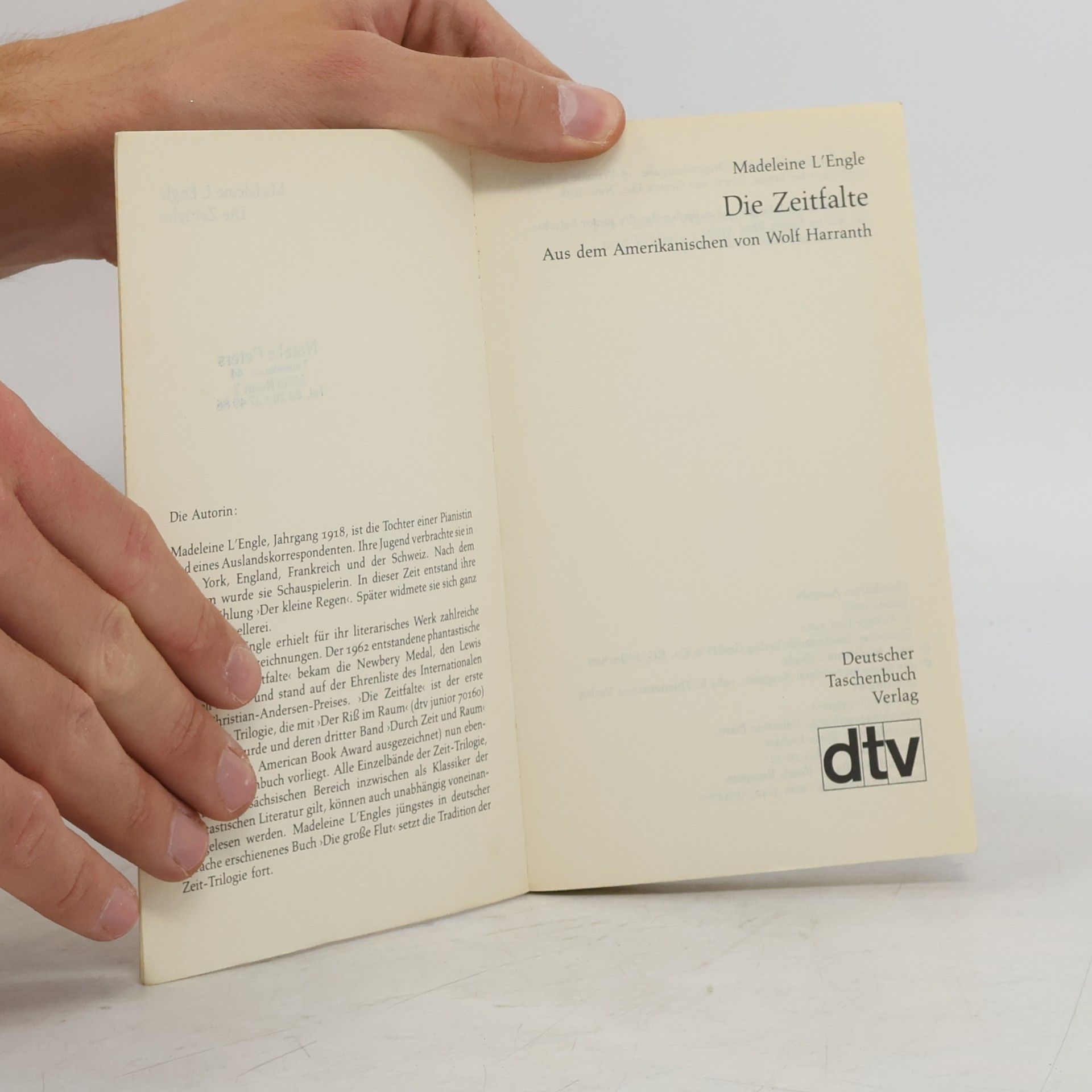 Madeleine L’Engle Die Zeitfalte
