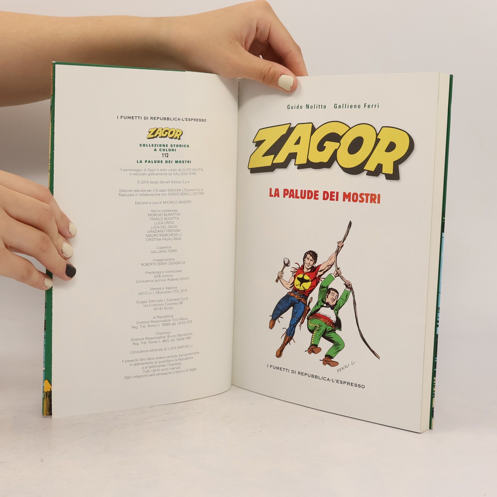 Collectif d'auteurs Zagor 112. La palude dei Mostri