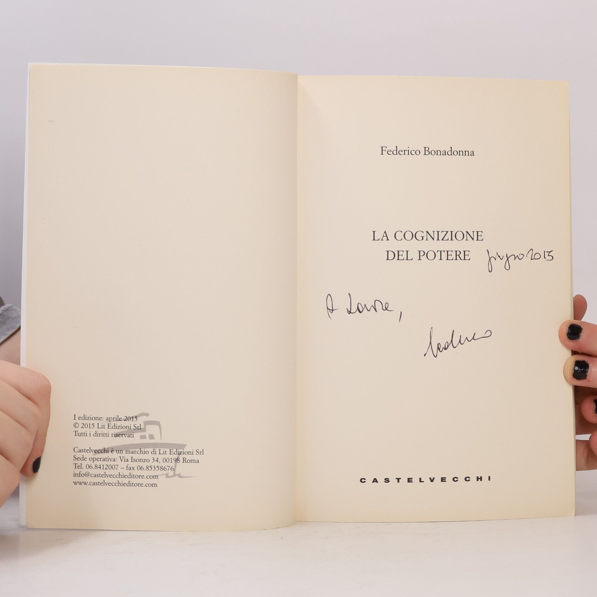 Federico Bonadonna La cognizione del potere