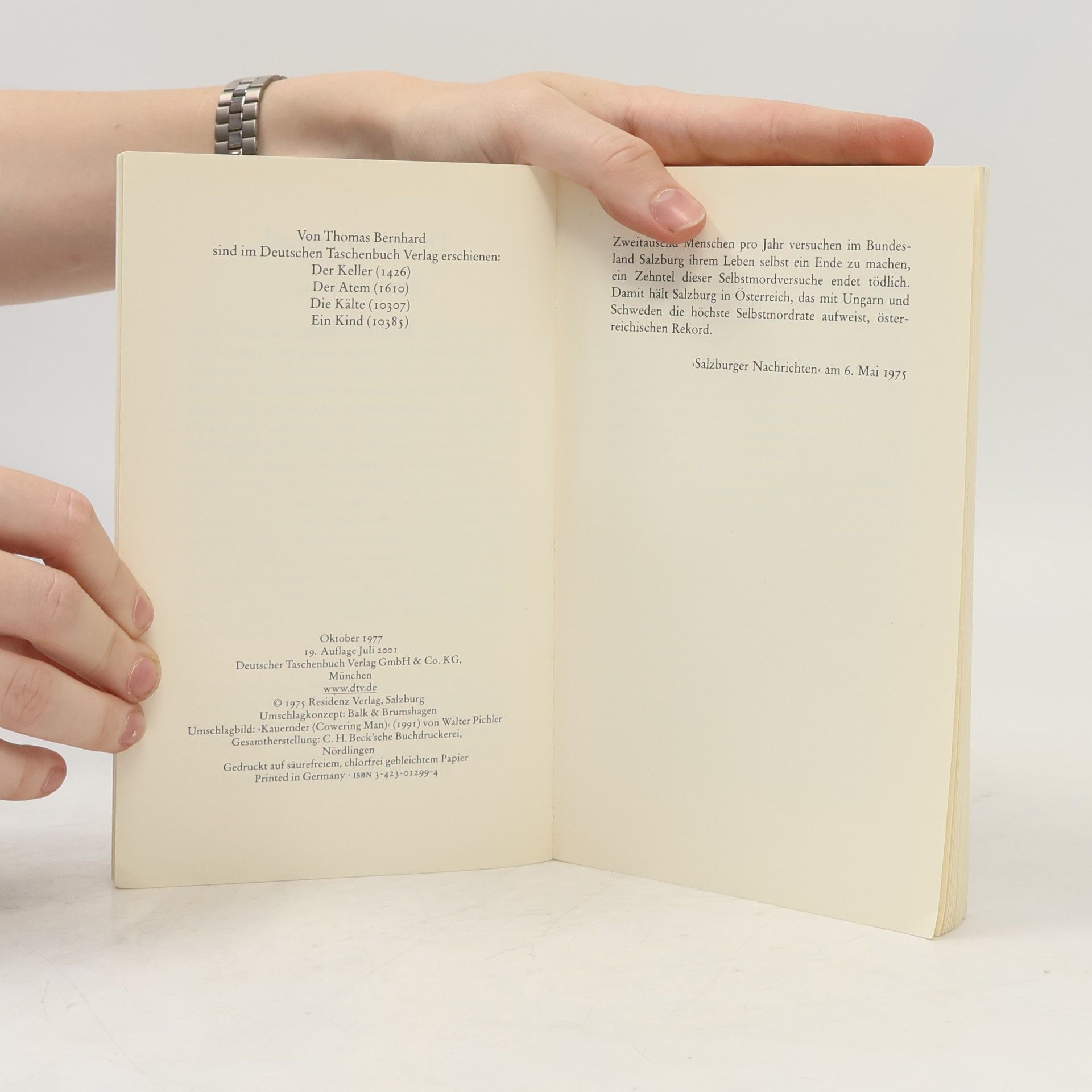 Thomas Bernhard Die Ursache