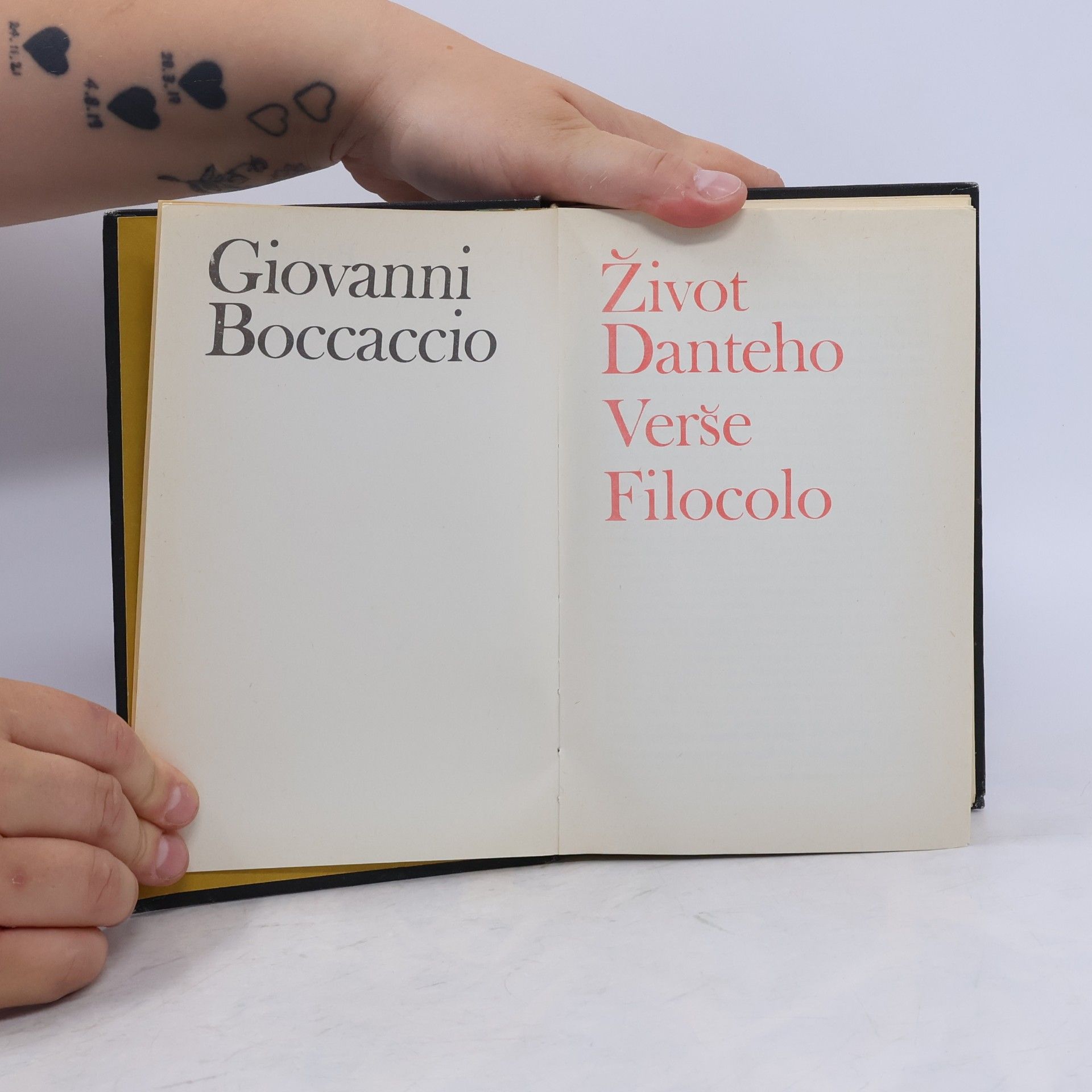 Giovanni Boccaccio Život Danteho. Verše. Filocolo