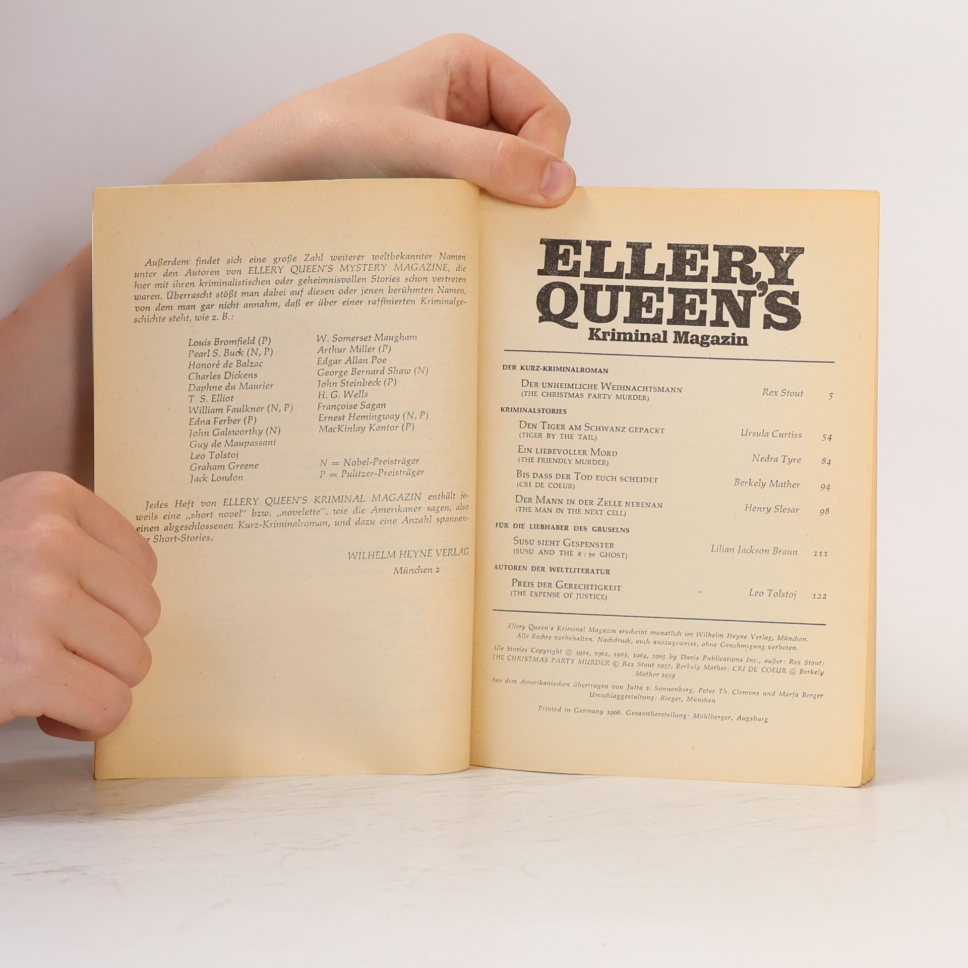 Autorenkollektiv Ellery Queen's Kriminal Magazin 1