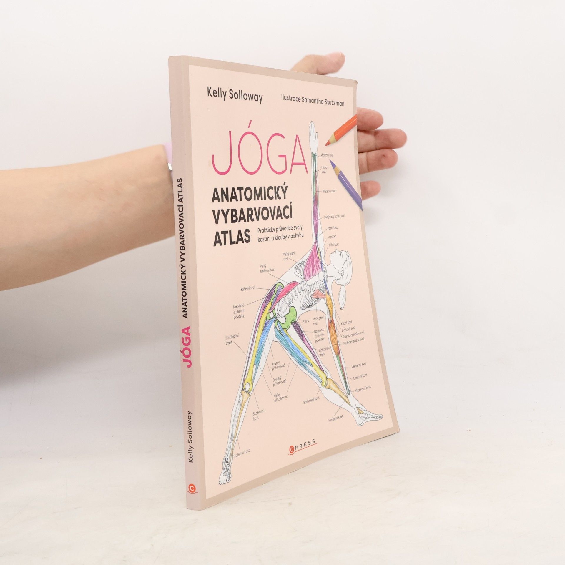 Kateřina Trenzová Jóga. Anatomický vybarvovací atlas. Praktický průvodce svaly, kostmi a klouby v pohybu
