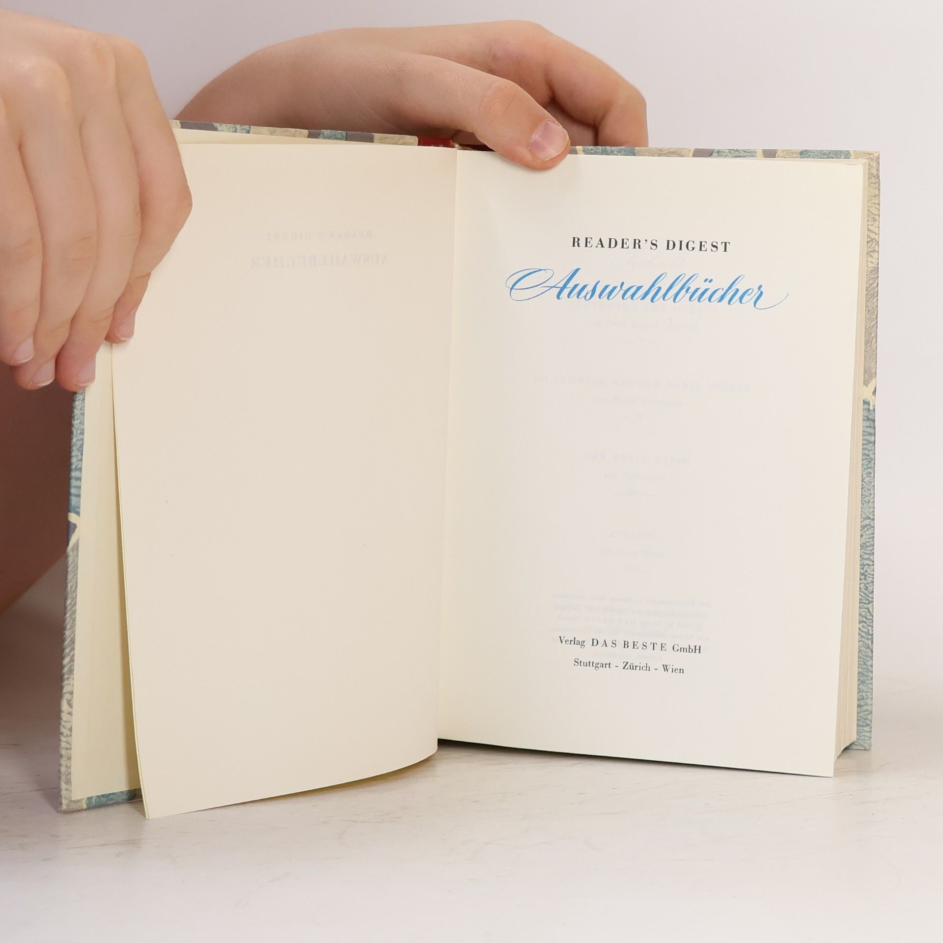 Harry Kemelman Reader's Digest Auswahlbücher