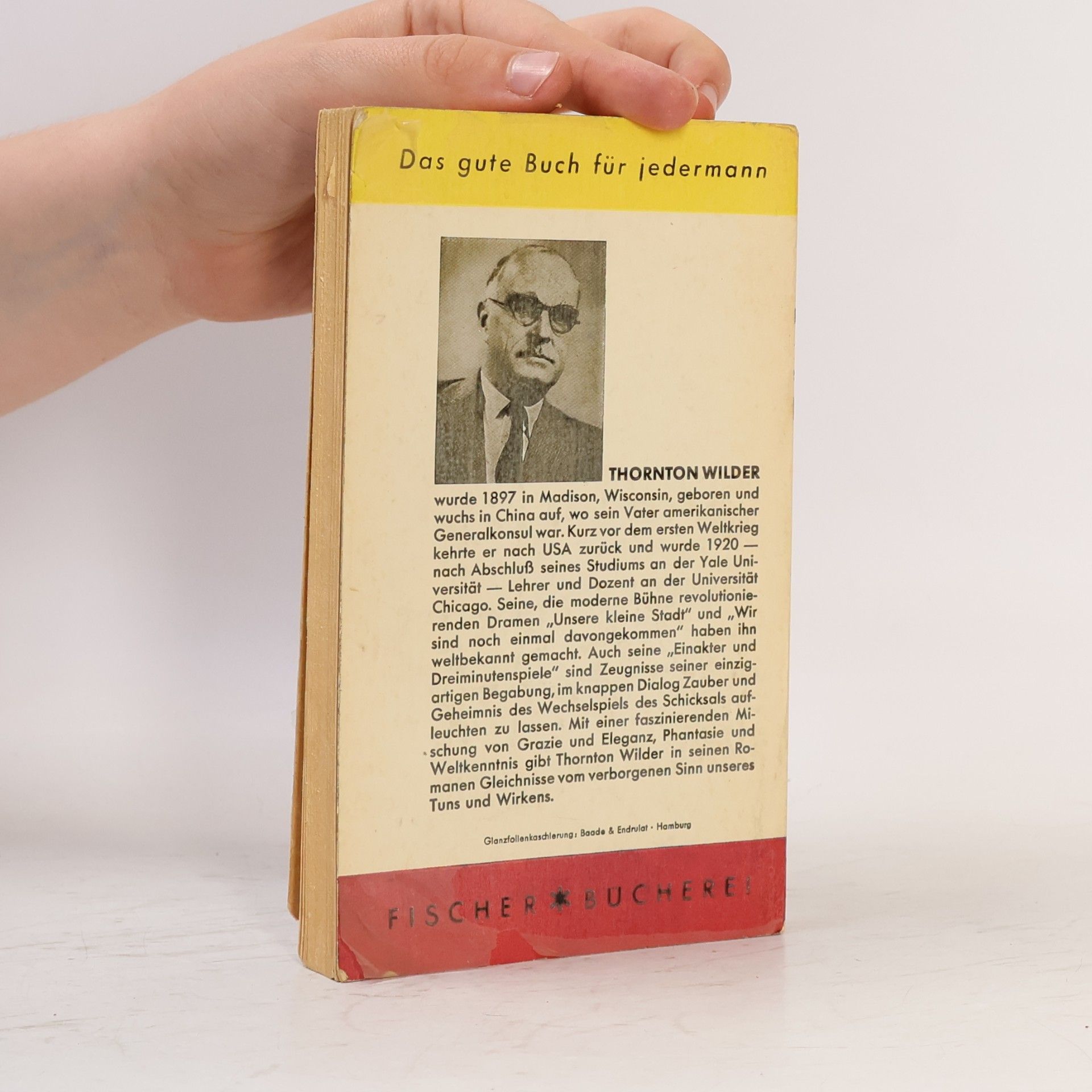 Thornton Wilder Dem Himmel bin ich auserkoren