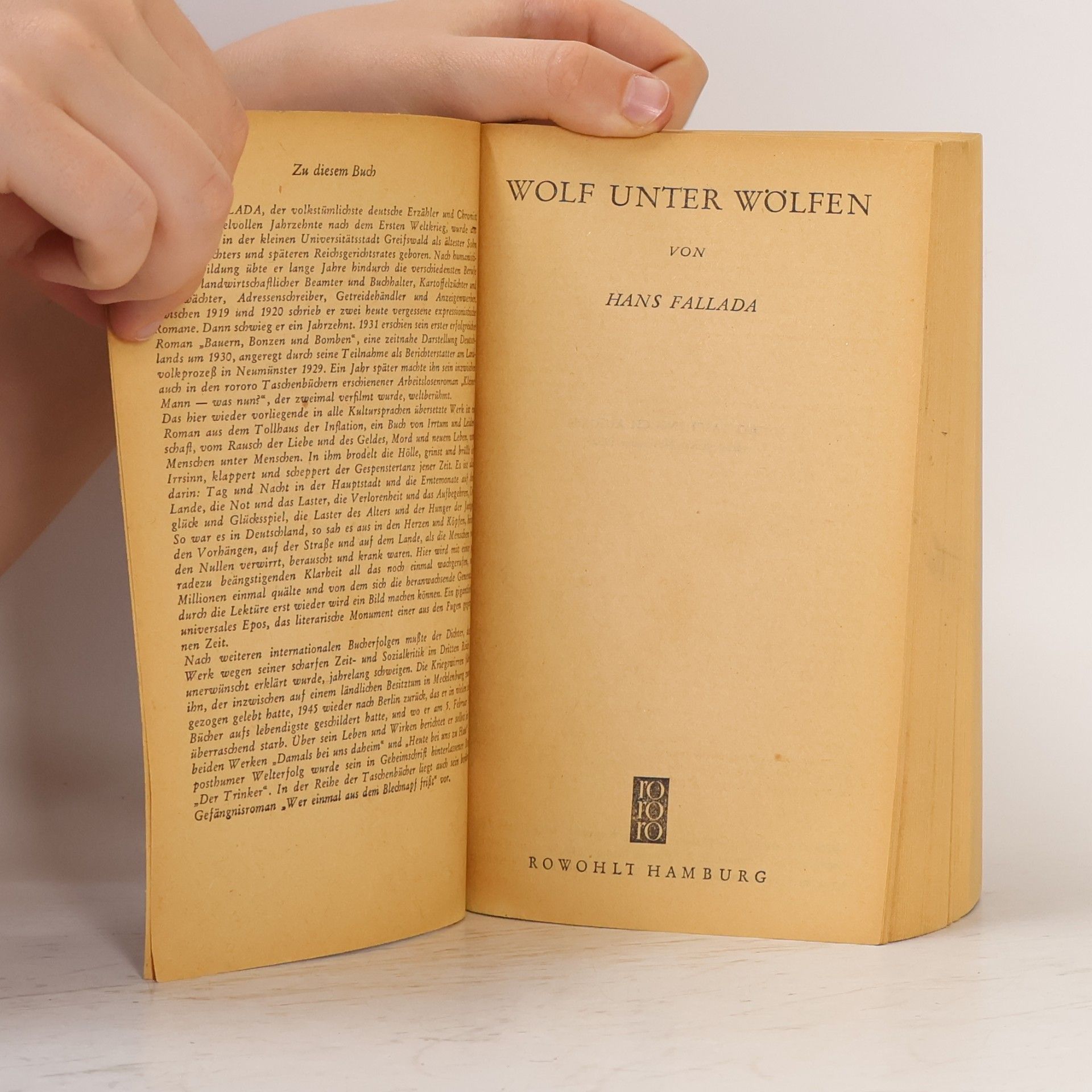 Hans Fallada Wolf unter Wölfen