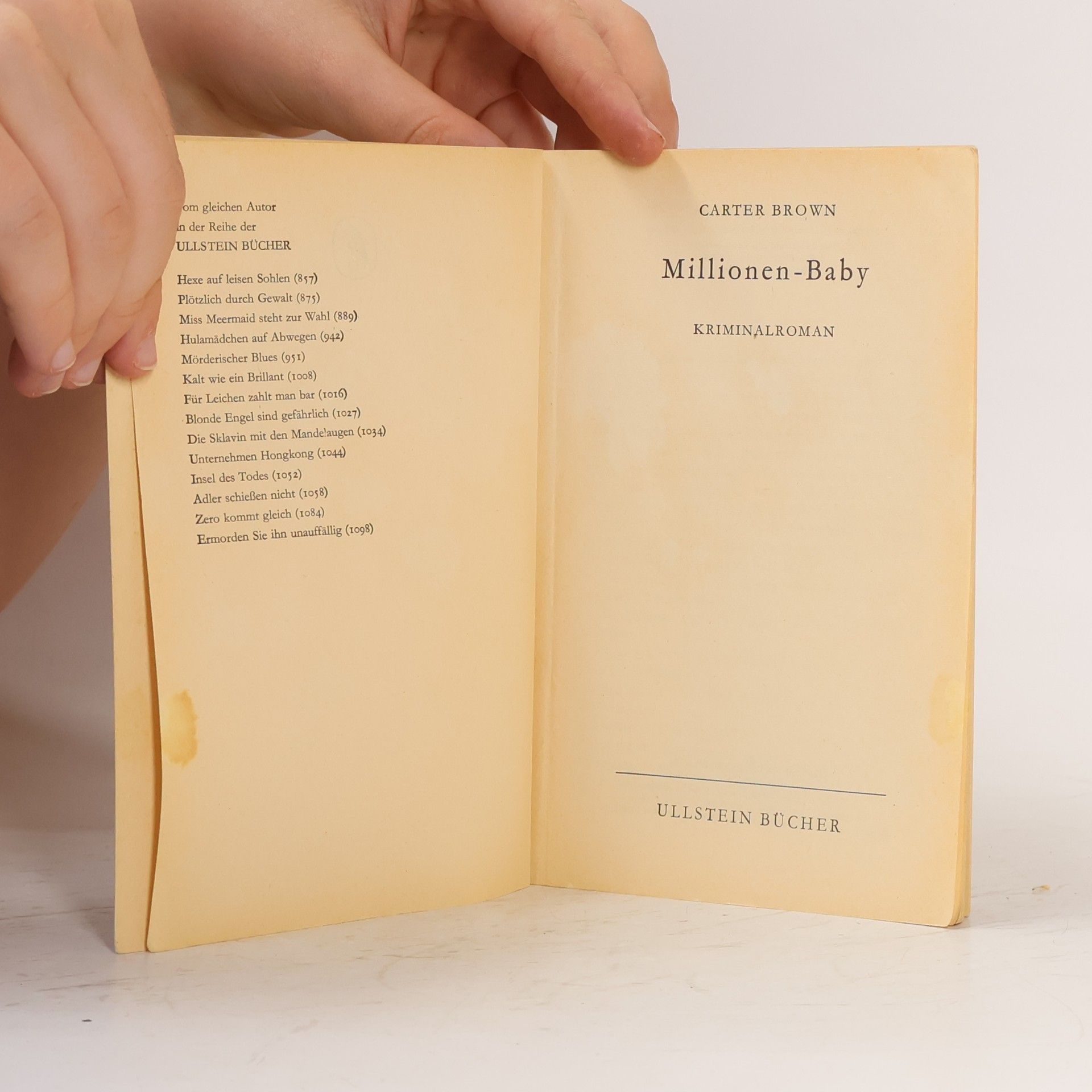 Carter Brown Millionen-Baby