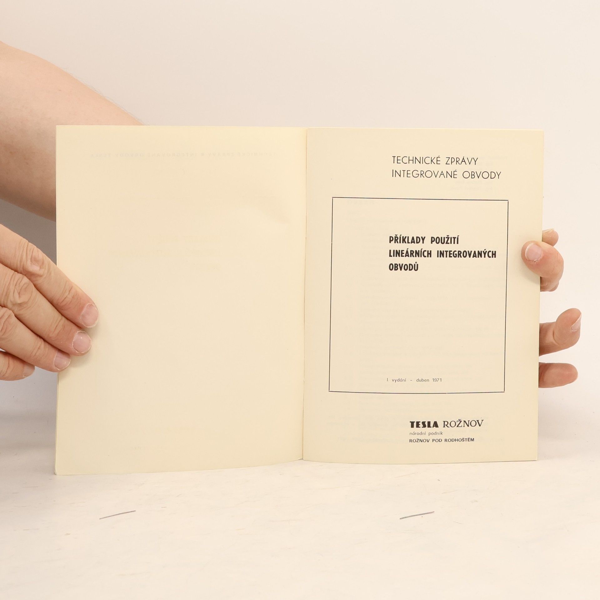 Various authors Příklady použití lineárních integrovaných obvodů