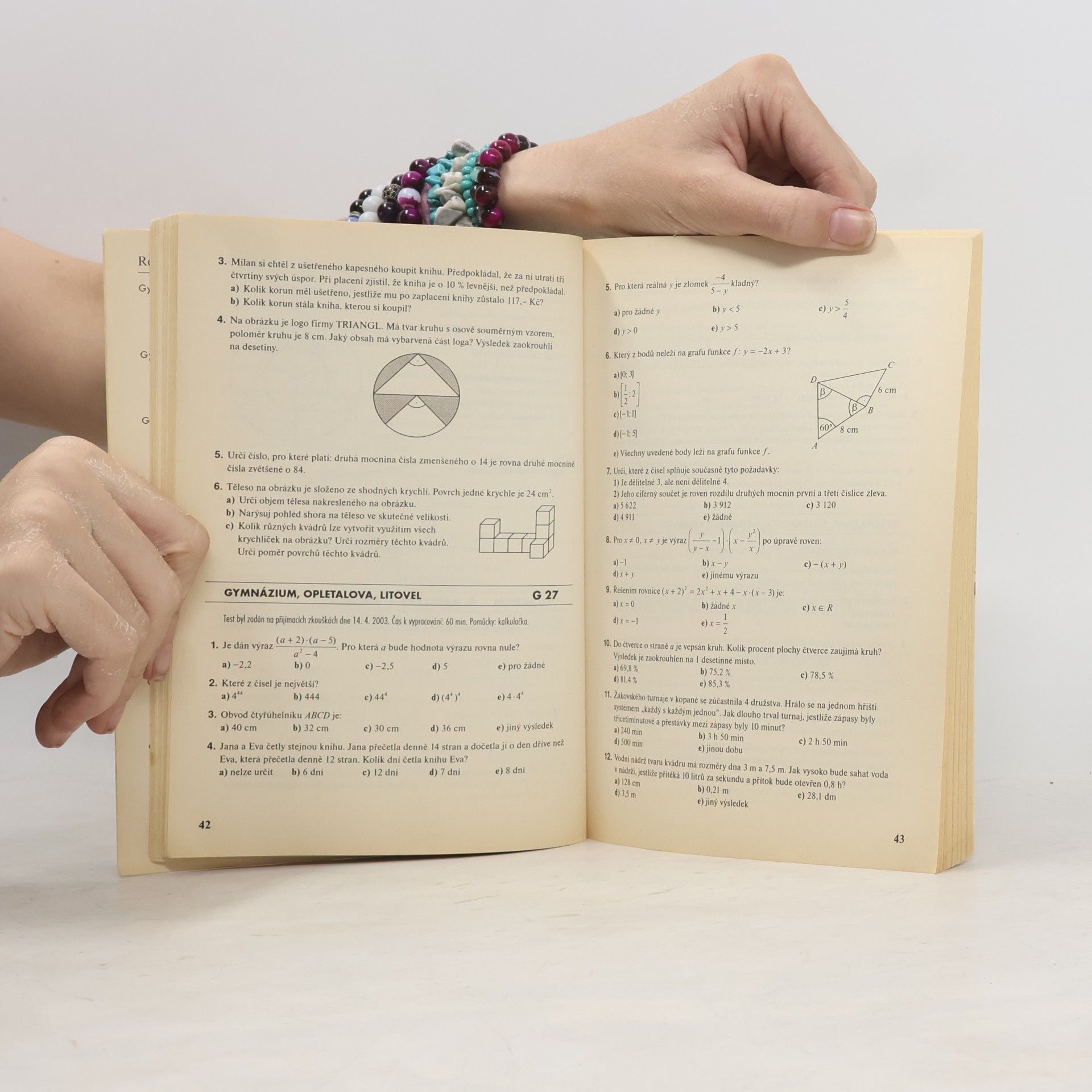 Andrea Havlínová Testy z matematiky 2004
