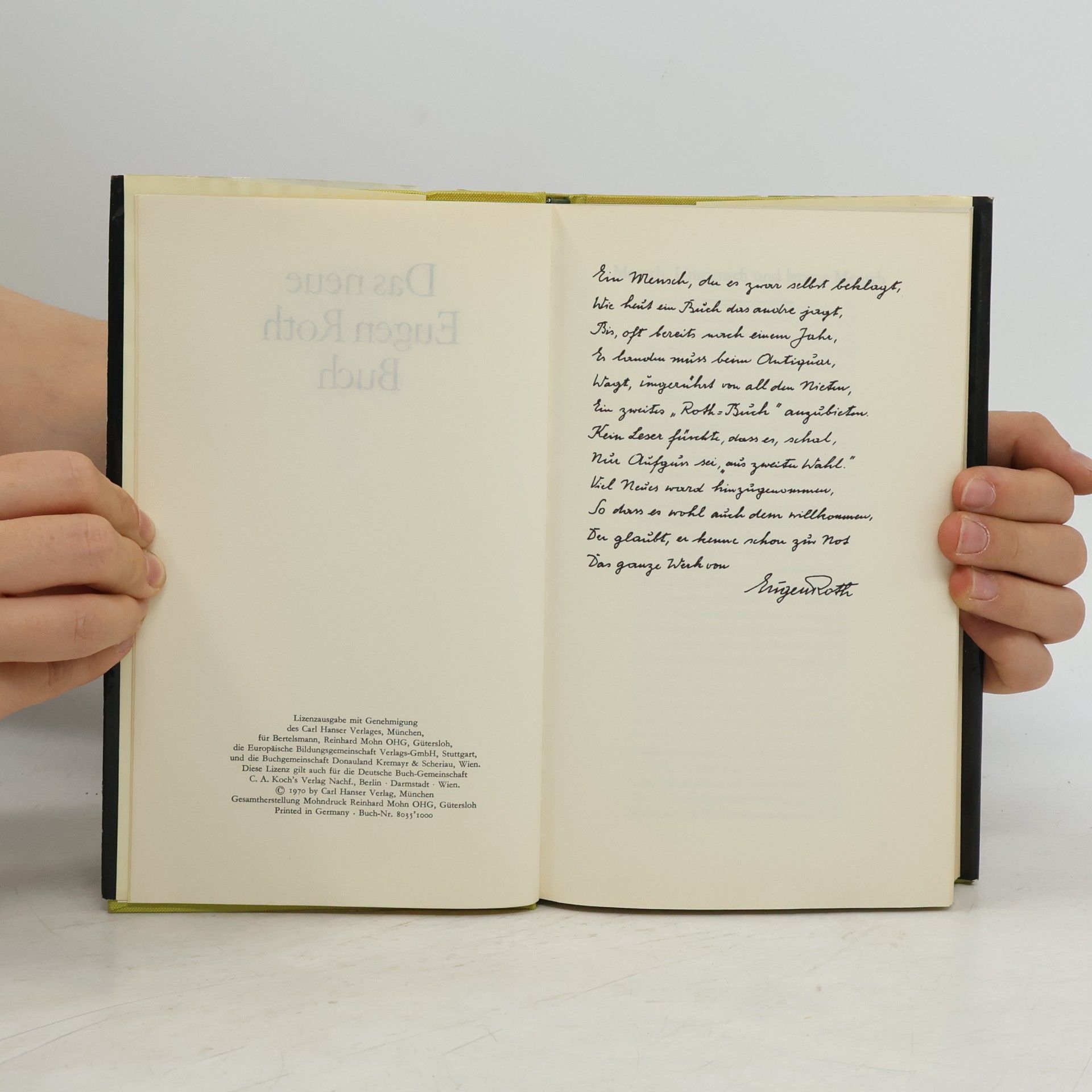 Carl Hanser Verlag Das neune Eugen Roth Buch