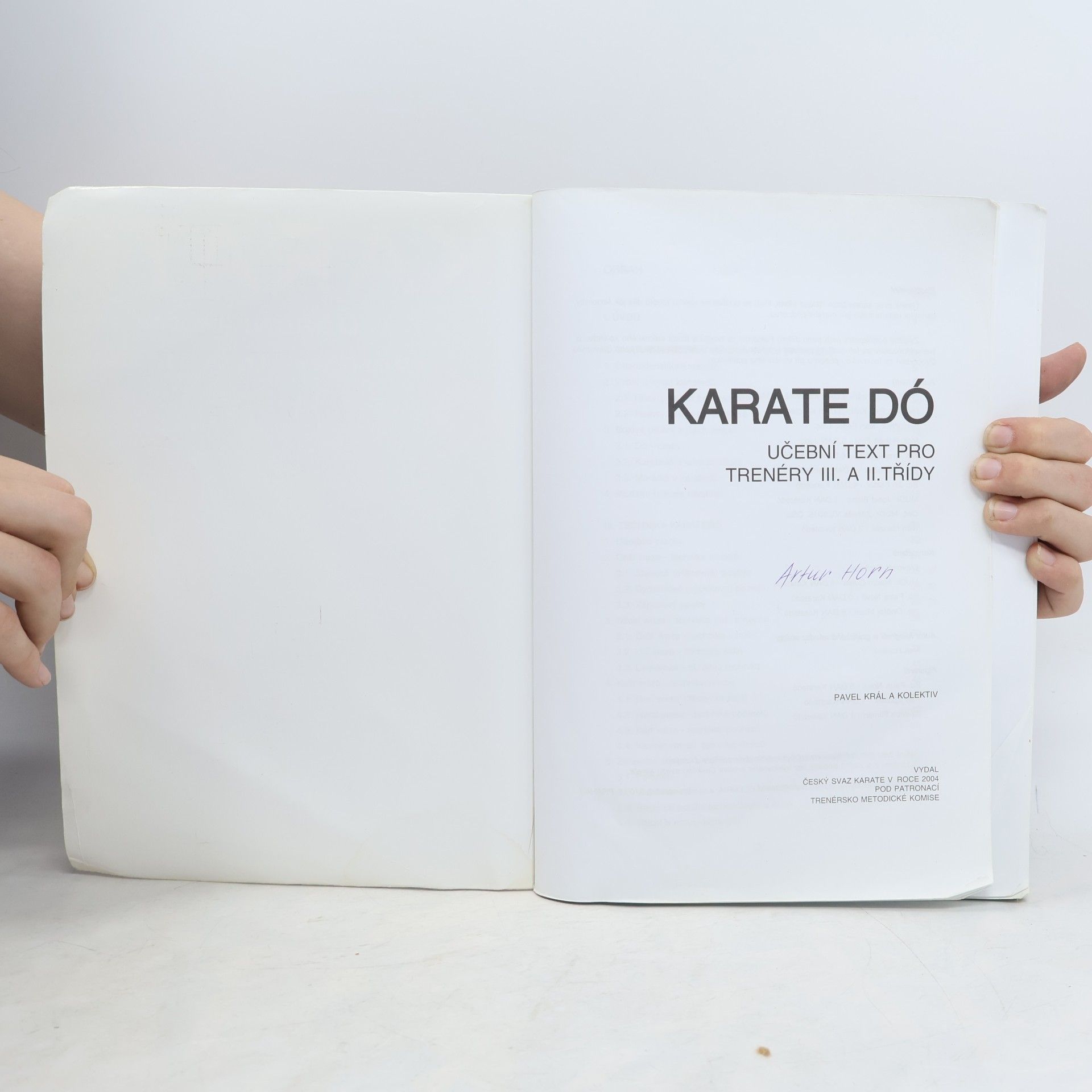 Pavel Král Karate Dó - učební text pro trenéry III. a II. třídy