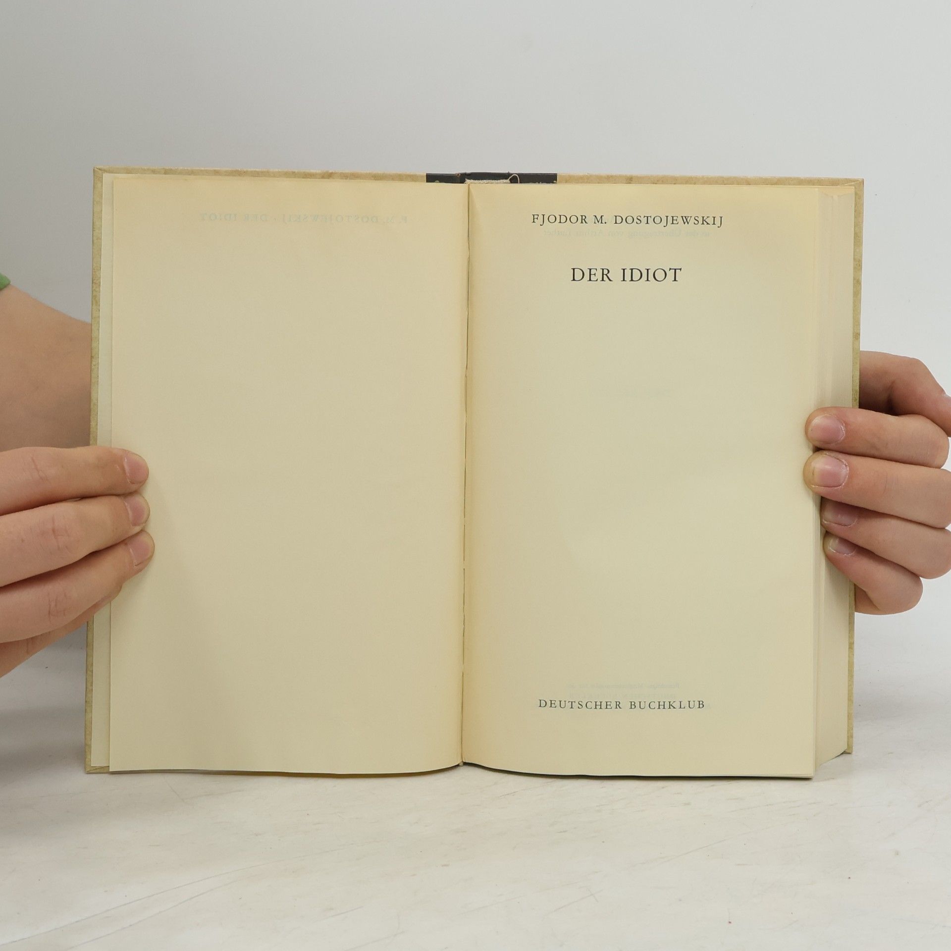 Fjodor Michailowitsch Dostojewski Der Idiot