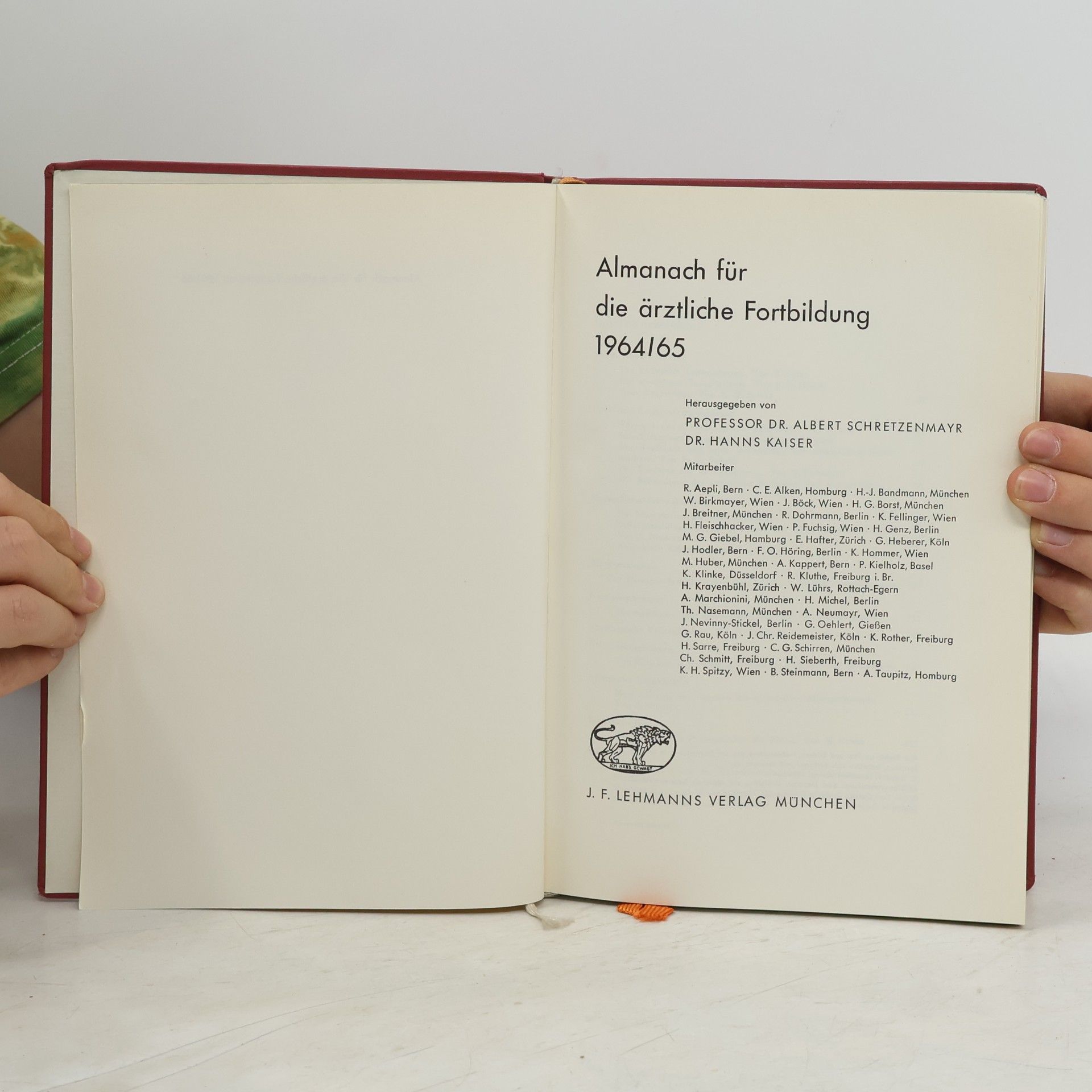 Albert Schretzenmayr Almanach für die ärztliche Fortbildung 1964/65