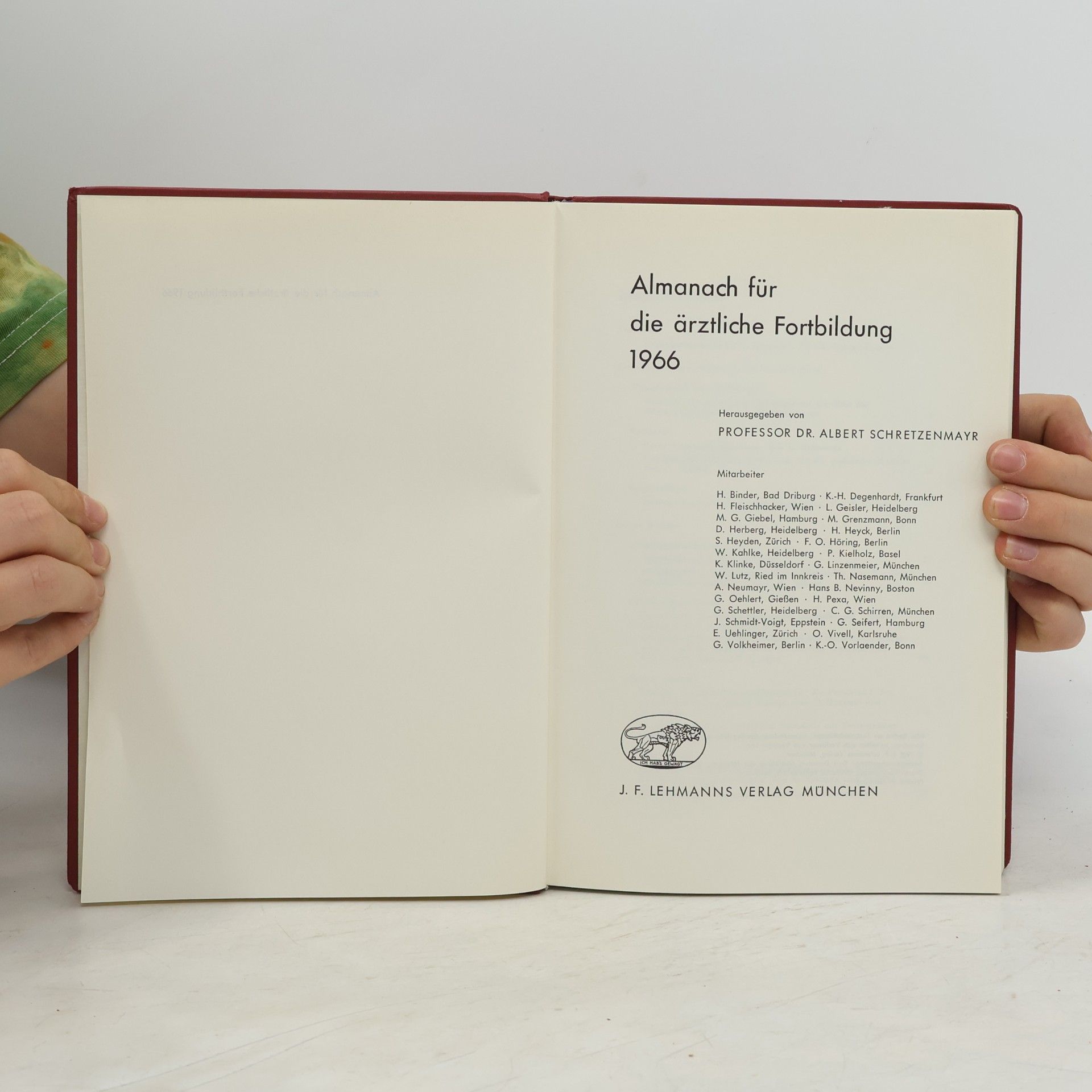 Albert Schretzenmayr Almanach für die ärztliche Fortbildung 1966
