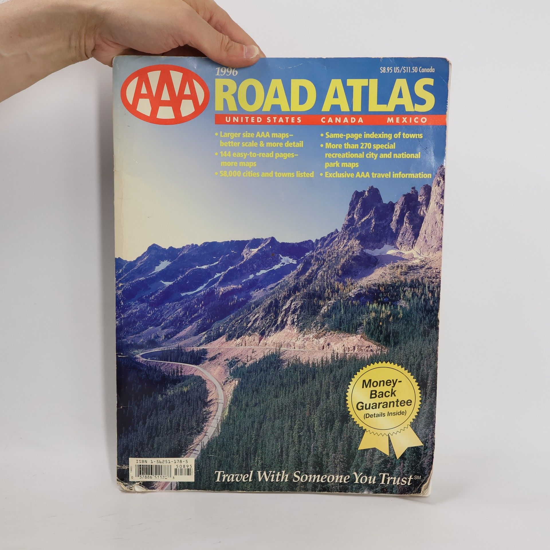 American Automobile Association AAA 1996 Road Atlas