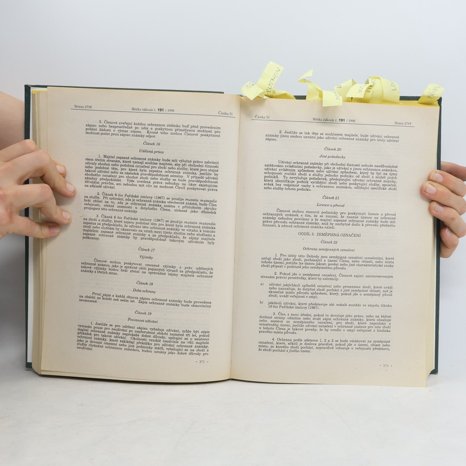Autorenkollektiv Sbírka zákonů ČR III. Ročník 1995