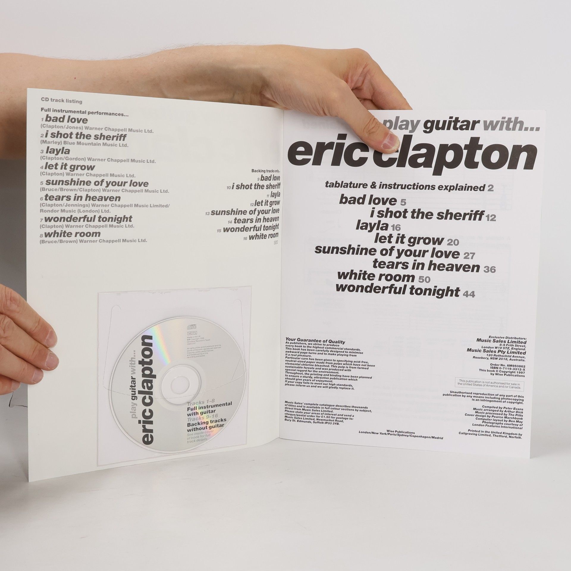 Music Sales Ltd Play Guitar With... Eric Clapton
