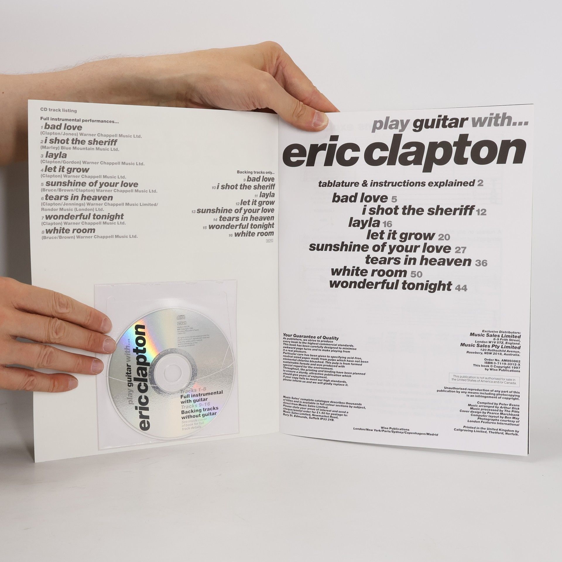 Music Sales Ltd Play Guitar With... Eric Clapton