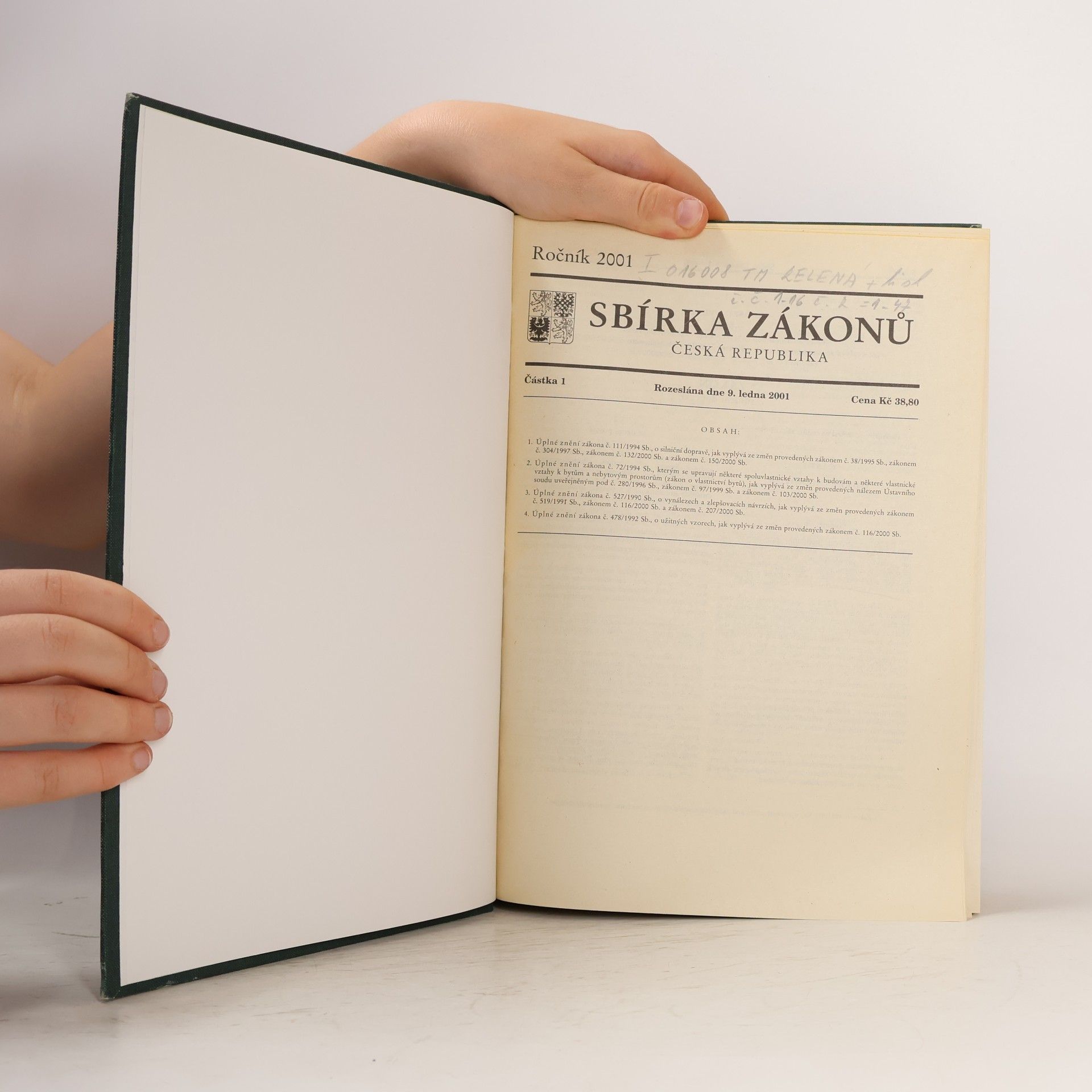 Kolektiv autorů Sbírka zákonů ČR 2001 I.