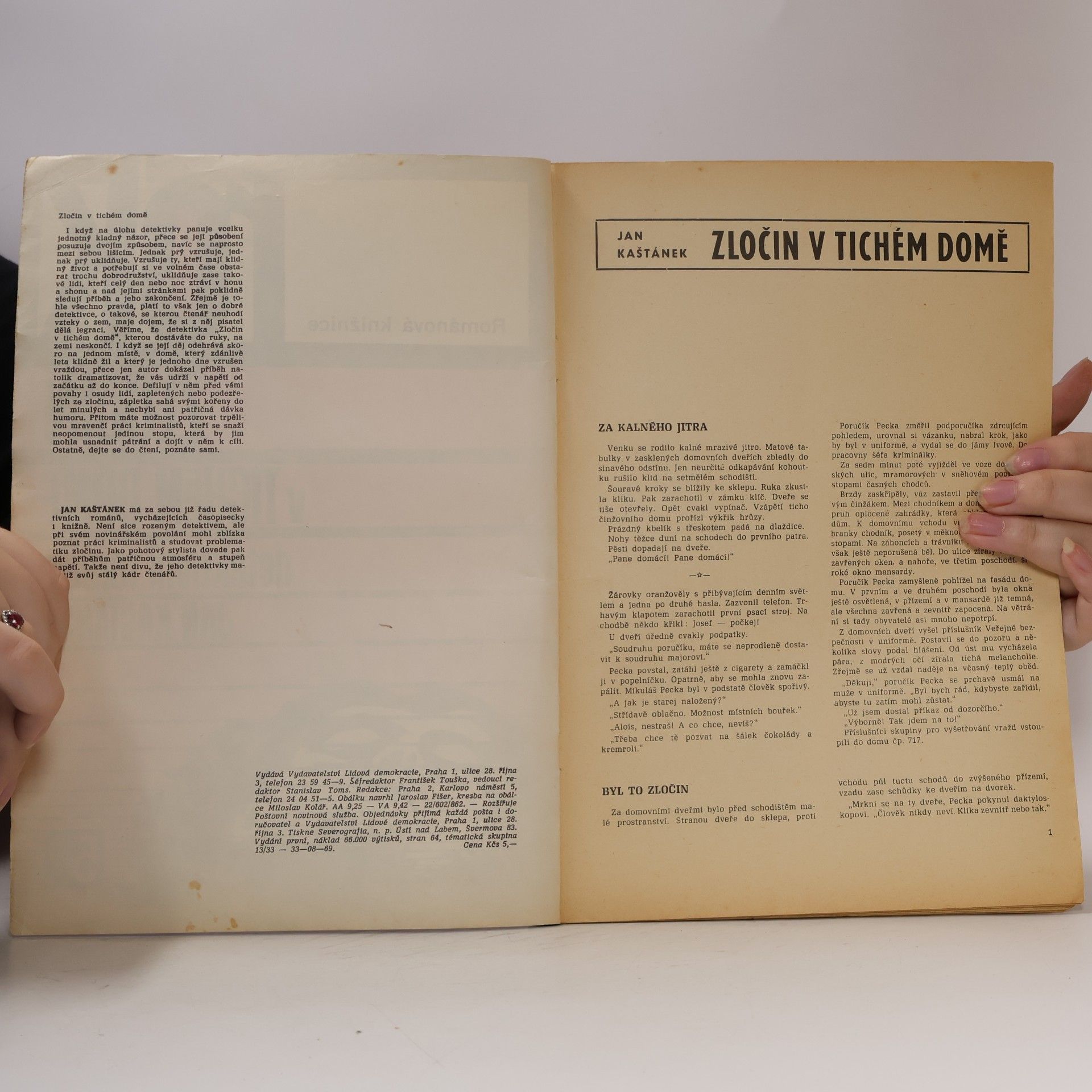 Jan Kaštánek Zločin v tichém domě