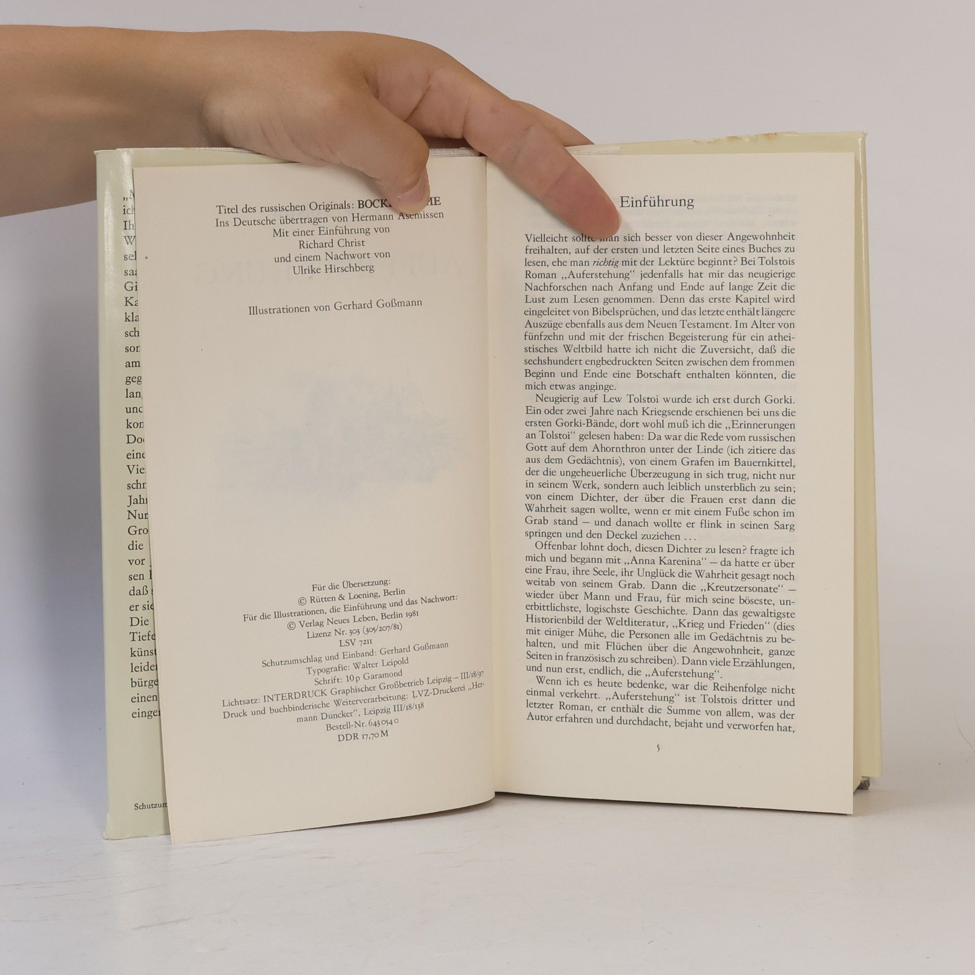 Lew Nikolajewitsch Tolstoi Auferstehung
