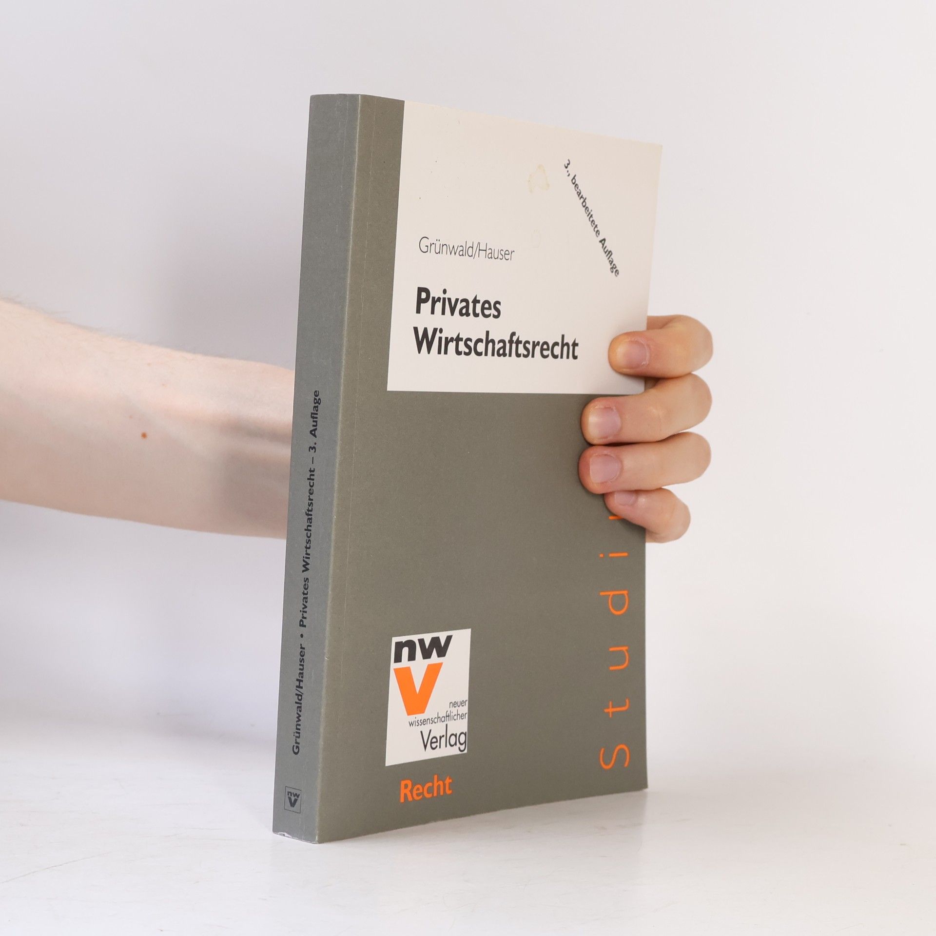 Werner Hauser Studium: Privates Wirtschaftsrecht
