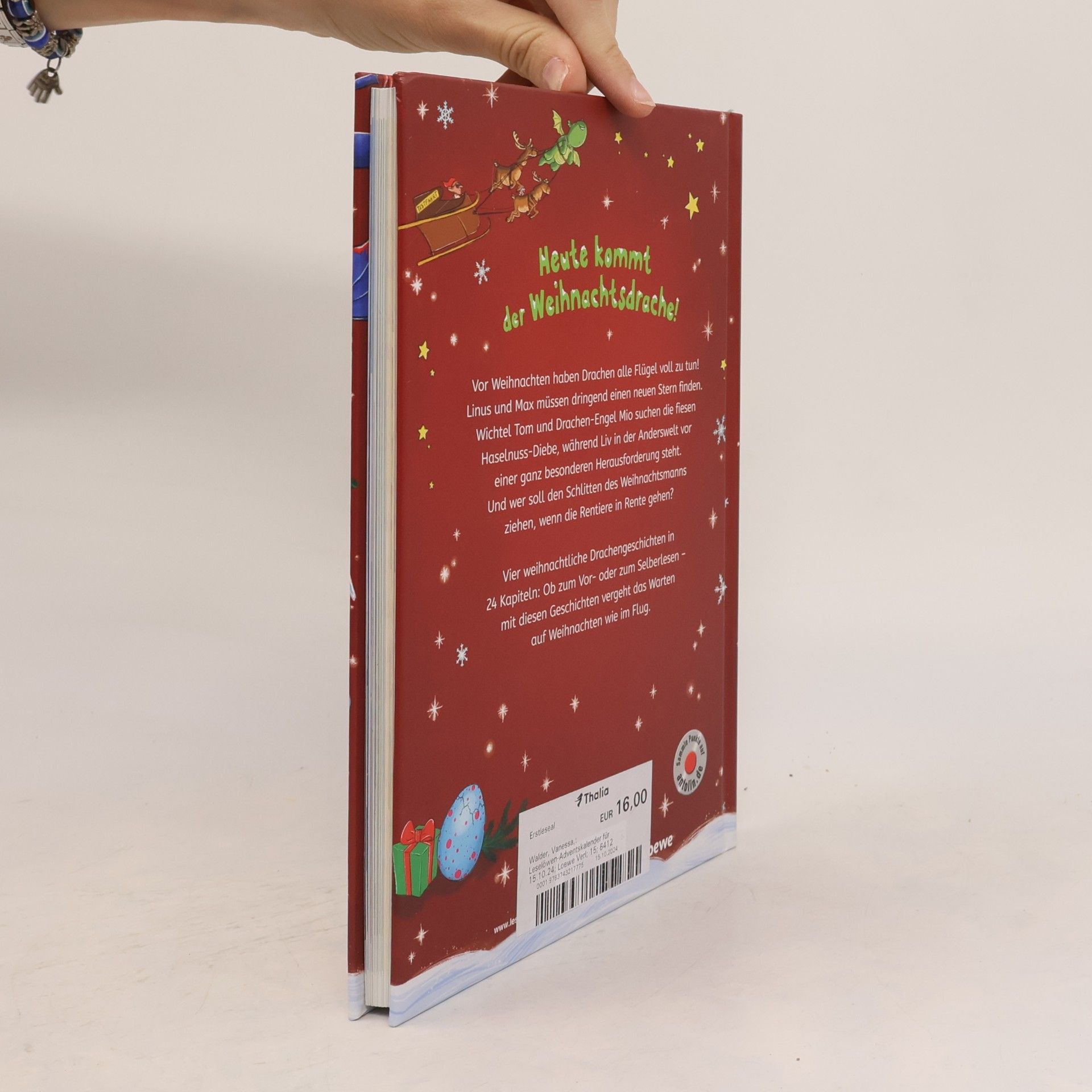 Vanessa Walder Leselöwen-Adventskalender für Erstleser - Drachen. Drachenstarke Geschichten zur Weihnachtszeit in 24 Kapiteln