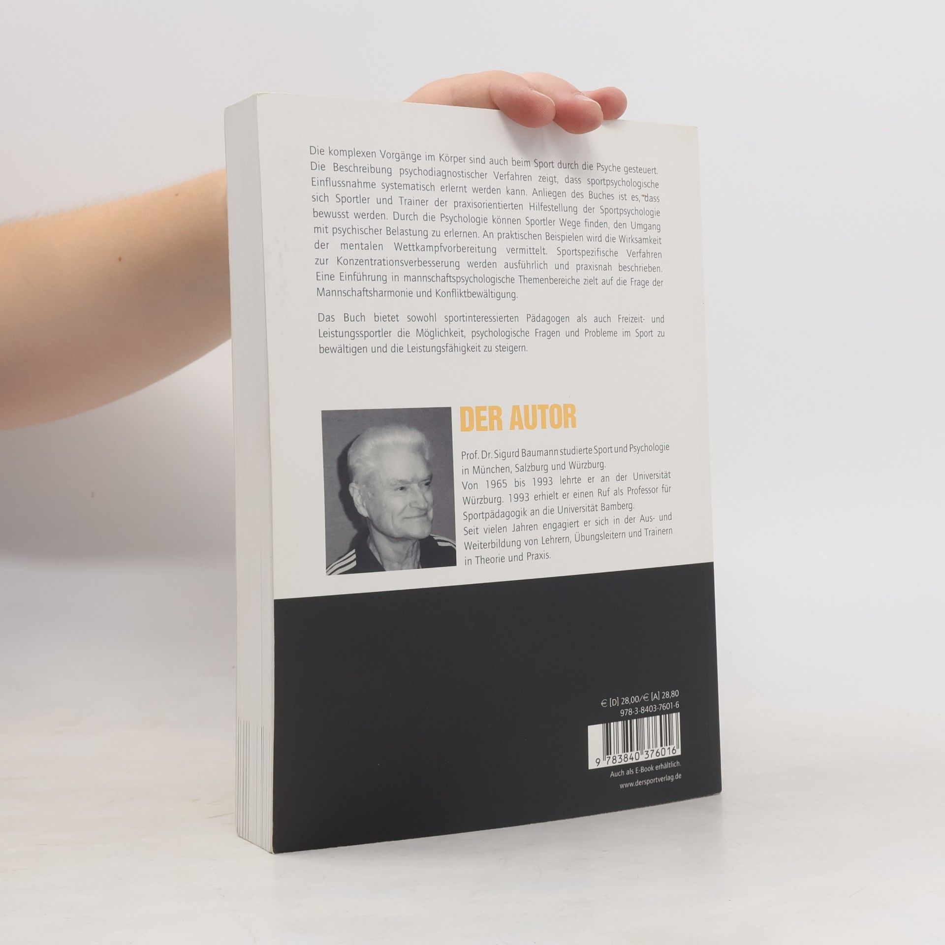 Sigurd Baumann Psychologie im Sport