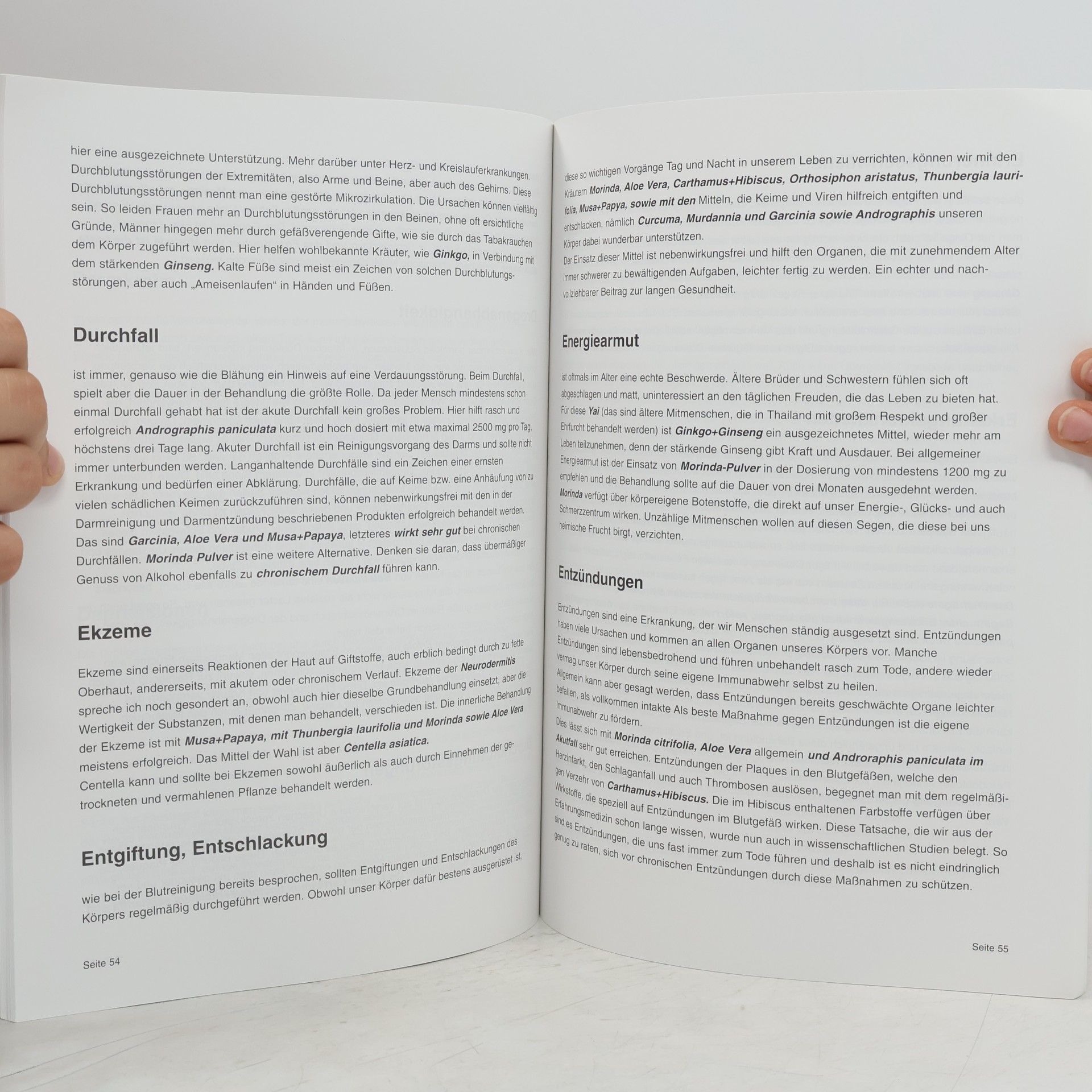 Arun Inthasakham Gesundheit durch siamesische und südostasiatische Heilkräuter - Deutsche Erstausgabe