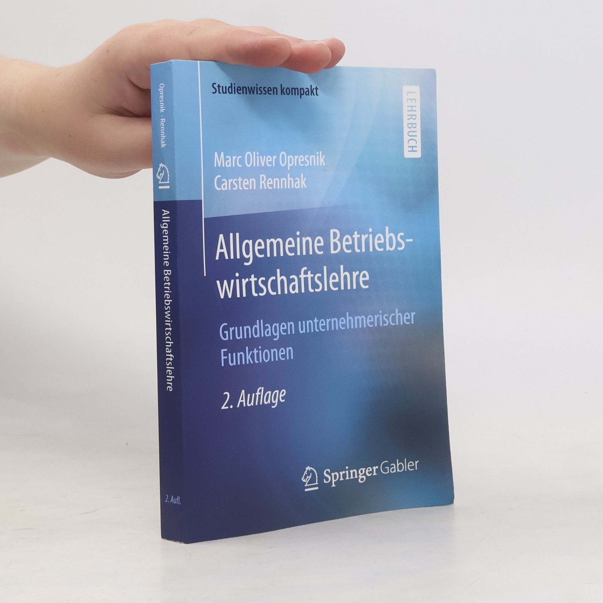 Marc Oliver Opresnik Allgemeine Betriebswirtschaftslehre