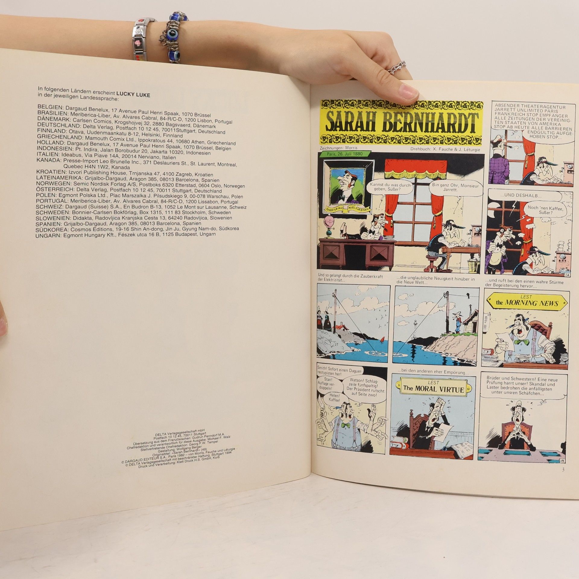 Xavier Fauche Lucky Luke 35. Sarah Bernhardt