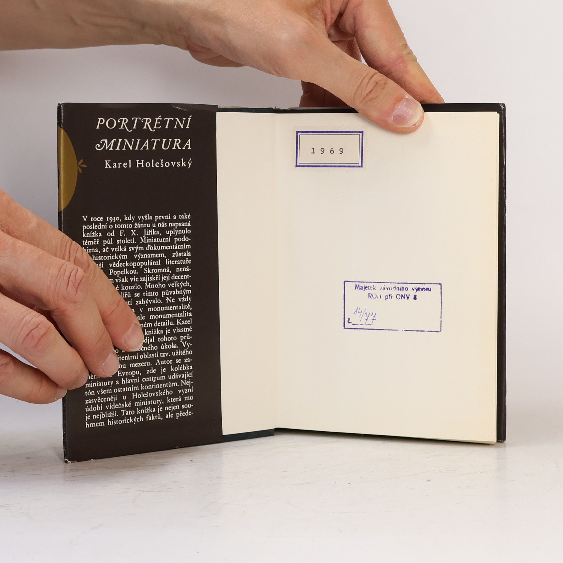 Karel Holešovský Portrétní miniatura