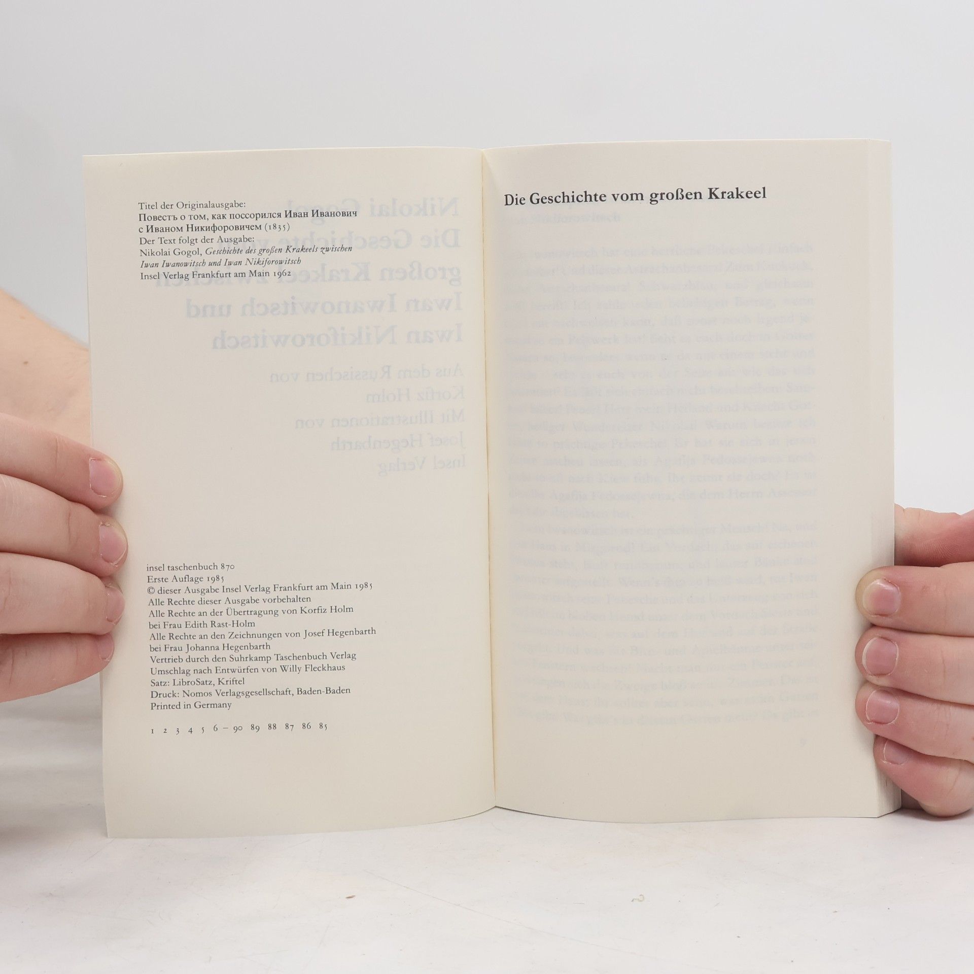 Nikolaj Vasilevič Gogol Die Geschichte vom großen Krakeel