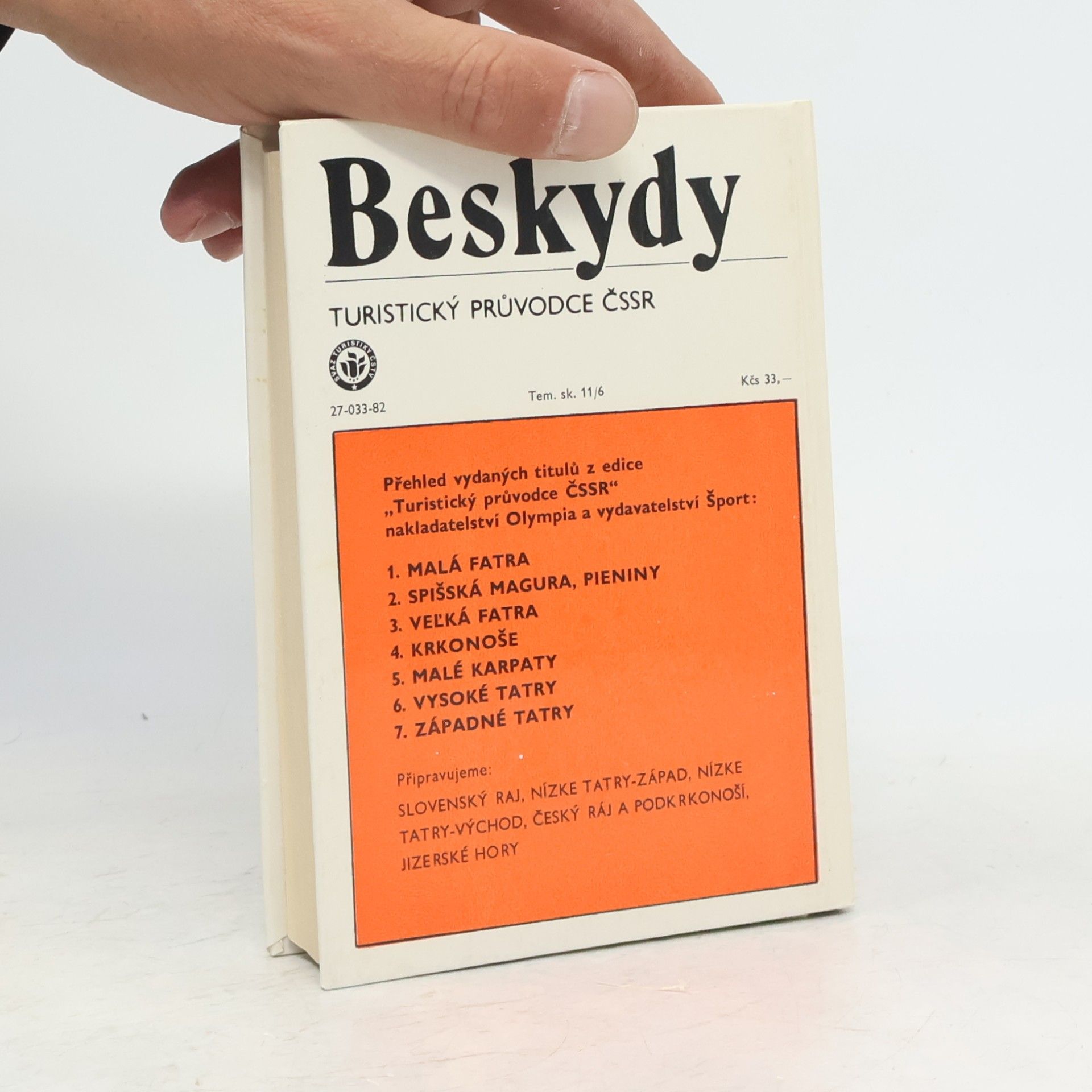 Michal Houba Beskydy. Turistický průvodce ČSSR
