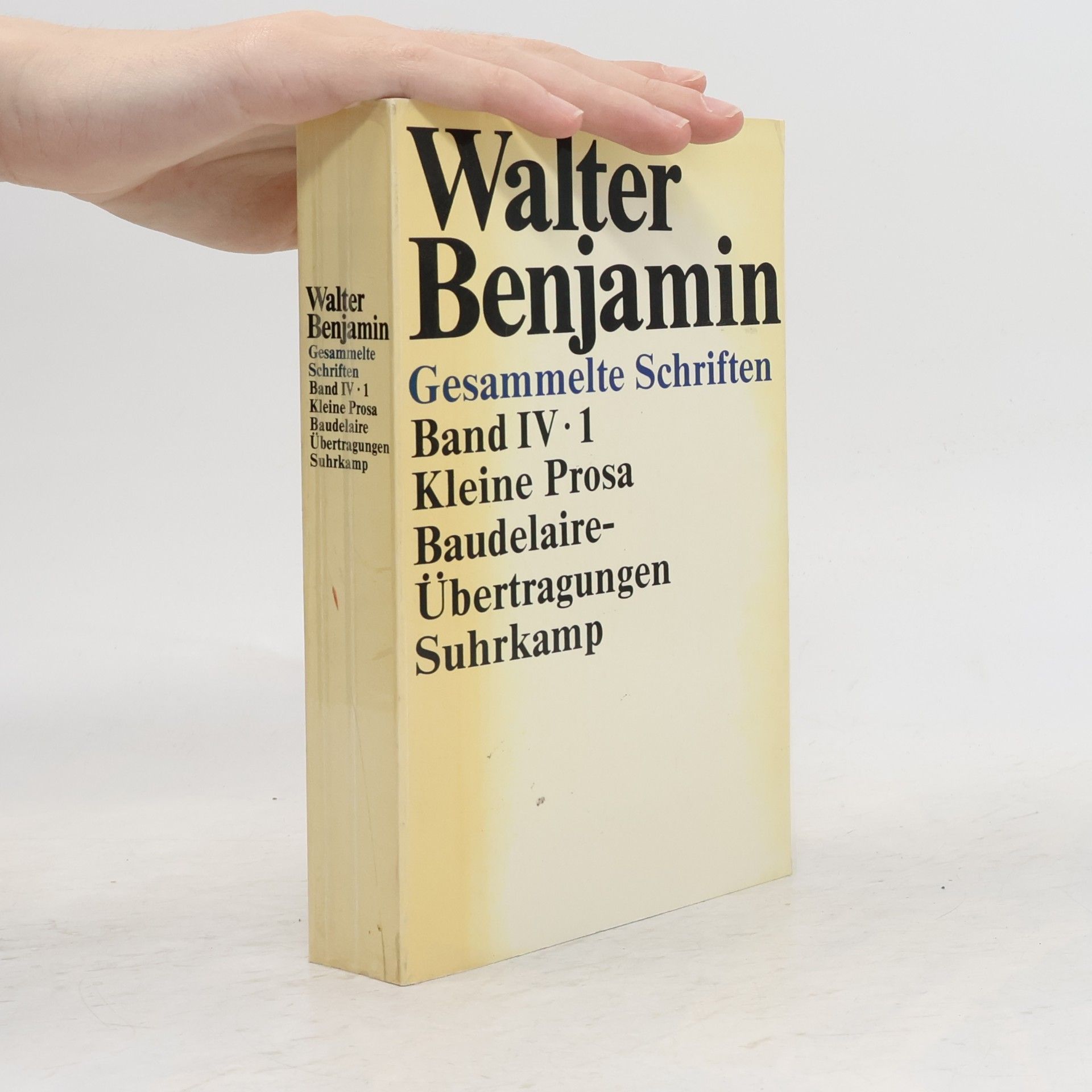 Walter Benjamin Gesammelte Schriften