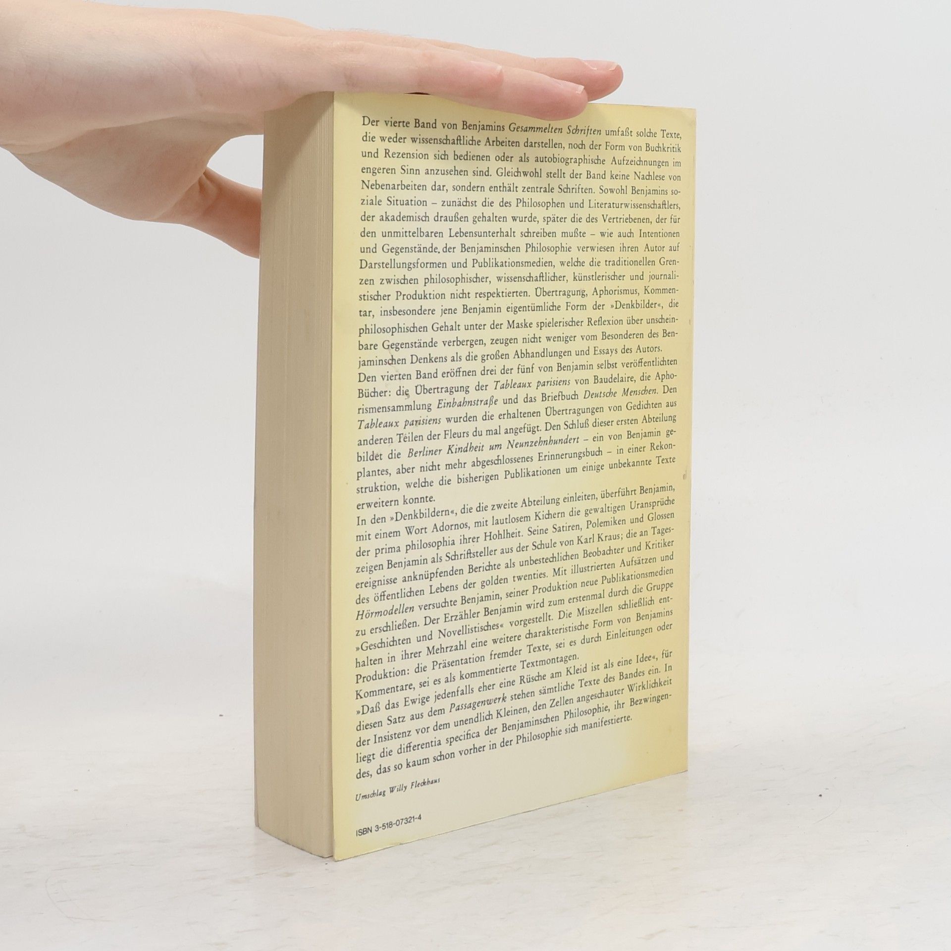 Walter Benjamin Gesammelte Schriften