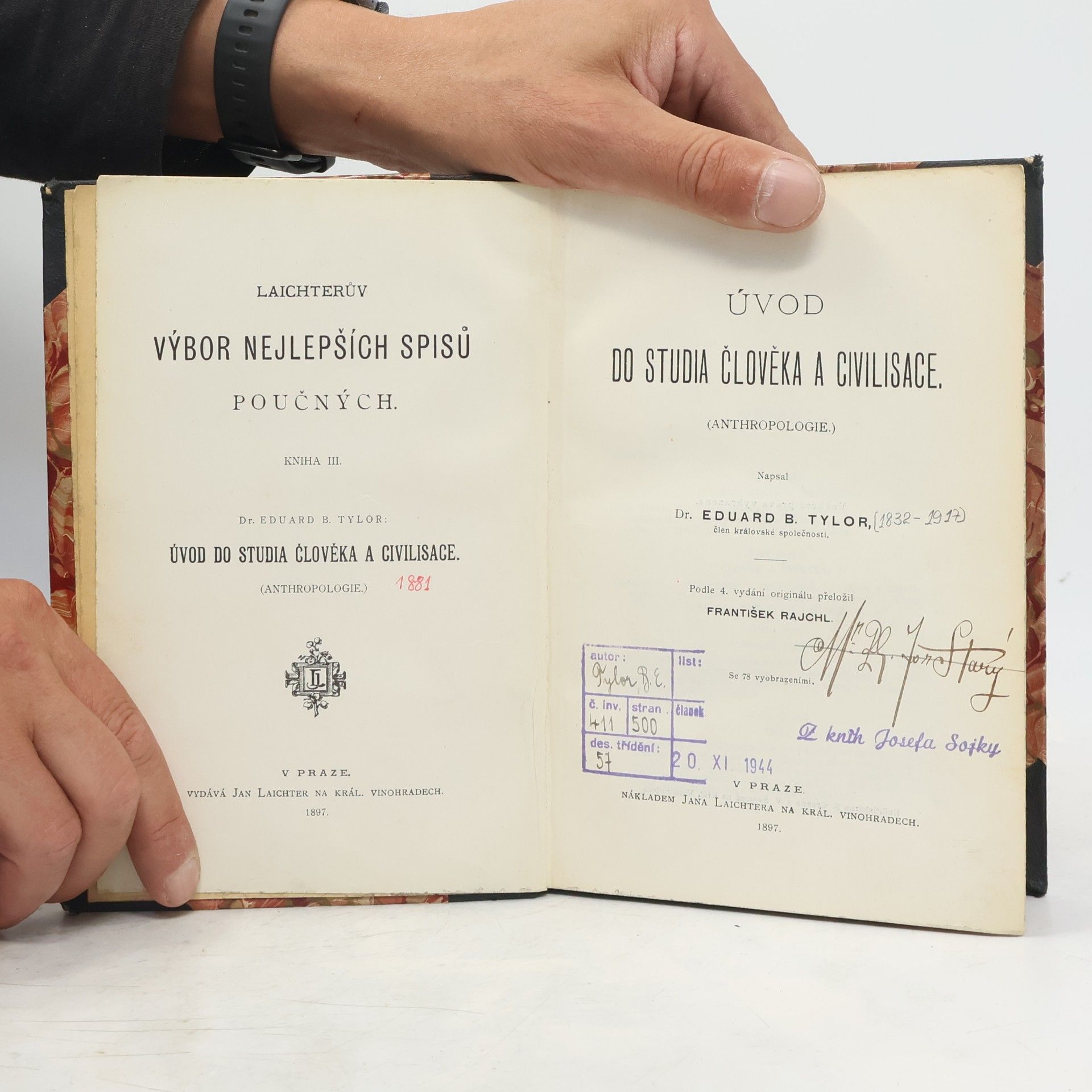 Eduard B. Tylor Úvod do studia člověka a civilisace (anthropologie)