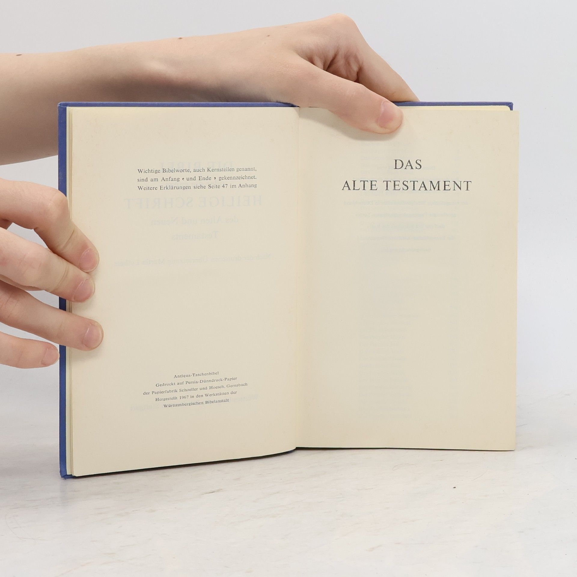 Martin Luther Die Bibel oder die ganze Heilige Schrift des Alten und Neuen Testaments