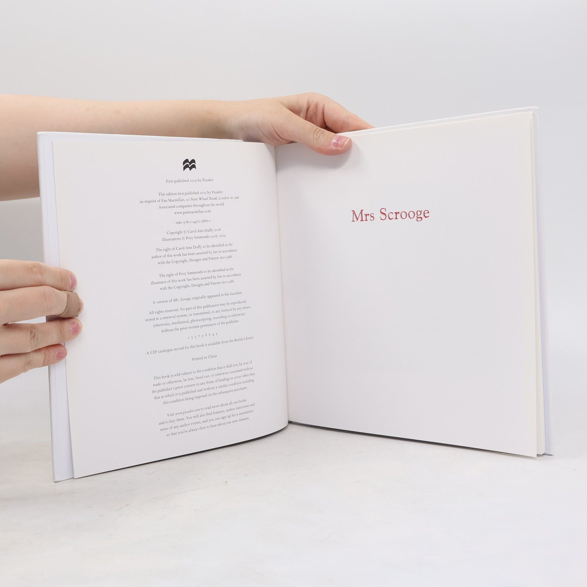Carol Ann Duffy Mrs Scrooge